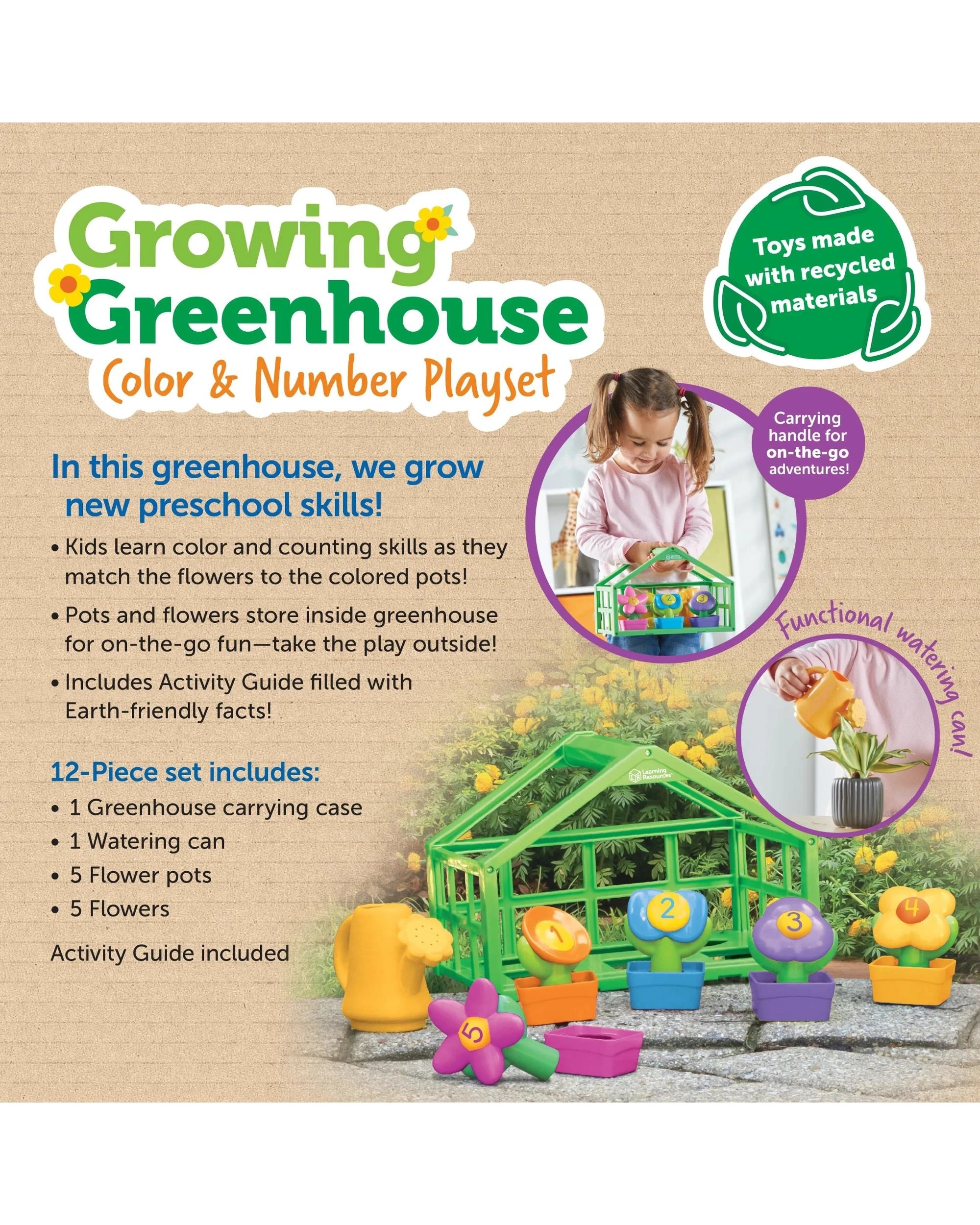 6 Learning Resources Growing Greenhouse Color and Number Playset, 6 of 7