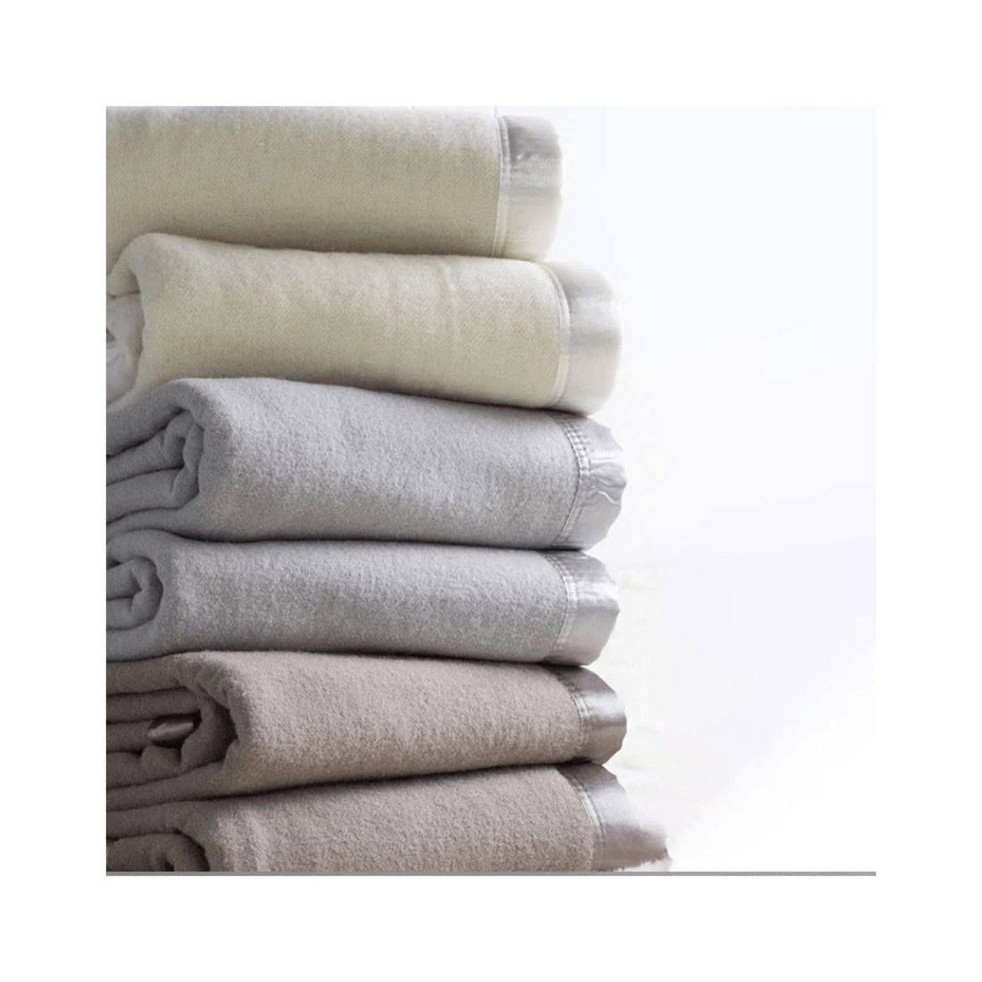 2 Jason Commercial Queen King Bed Australian Wool Blanket 227x258cm Platinum
 - Silver, 2 of 3