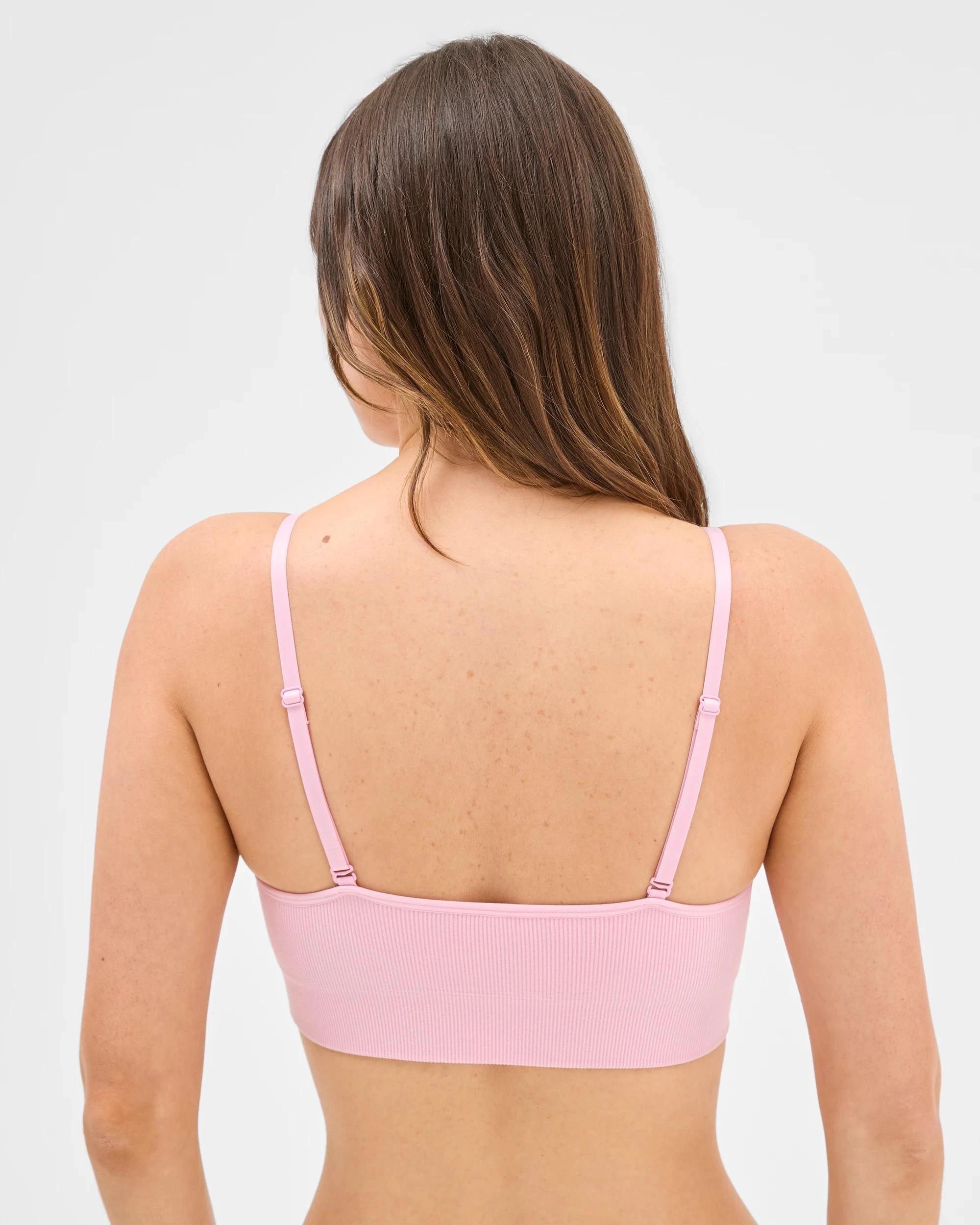 3 Target Woman Low Impact Seamfree Sports Crop Top CAMEO PINK, 3 of 4