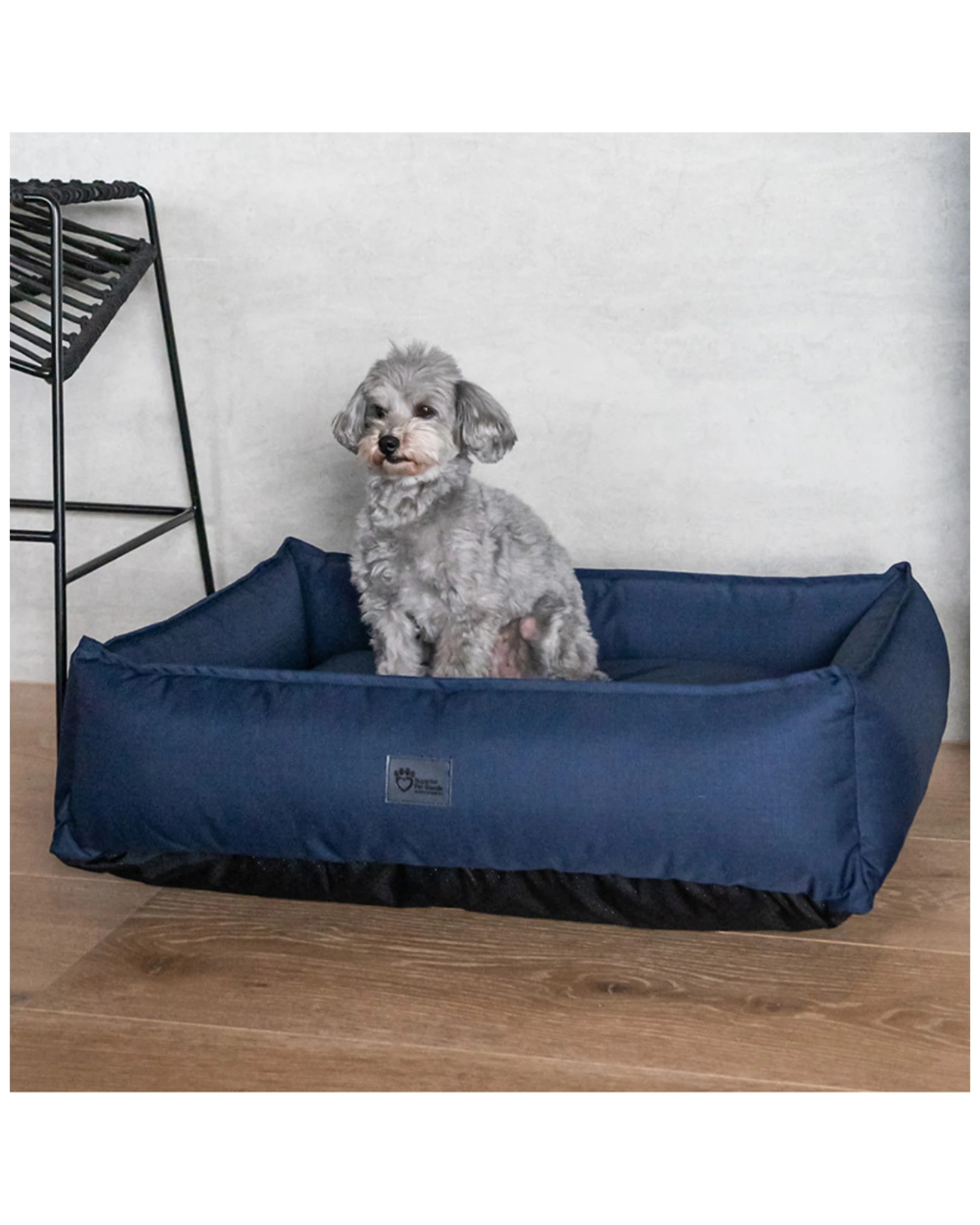 5 SUPERIOR PET GOODS Ortho Dog Lounger - Orthopedic Dog Bed - Large Ripstop Canvas - Blue, 5 of 5