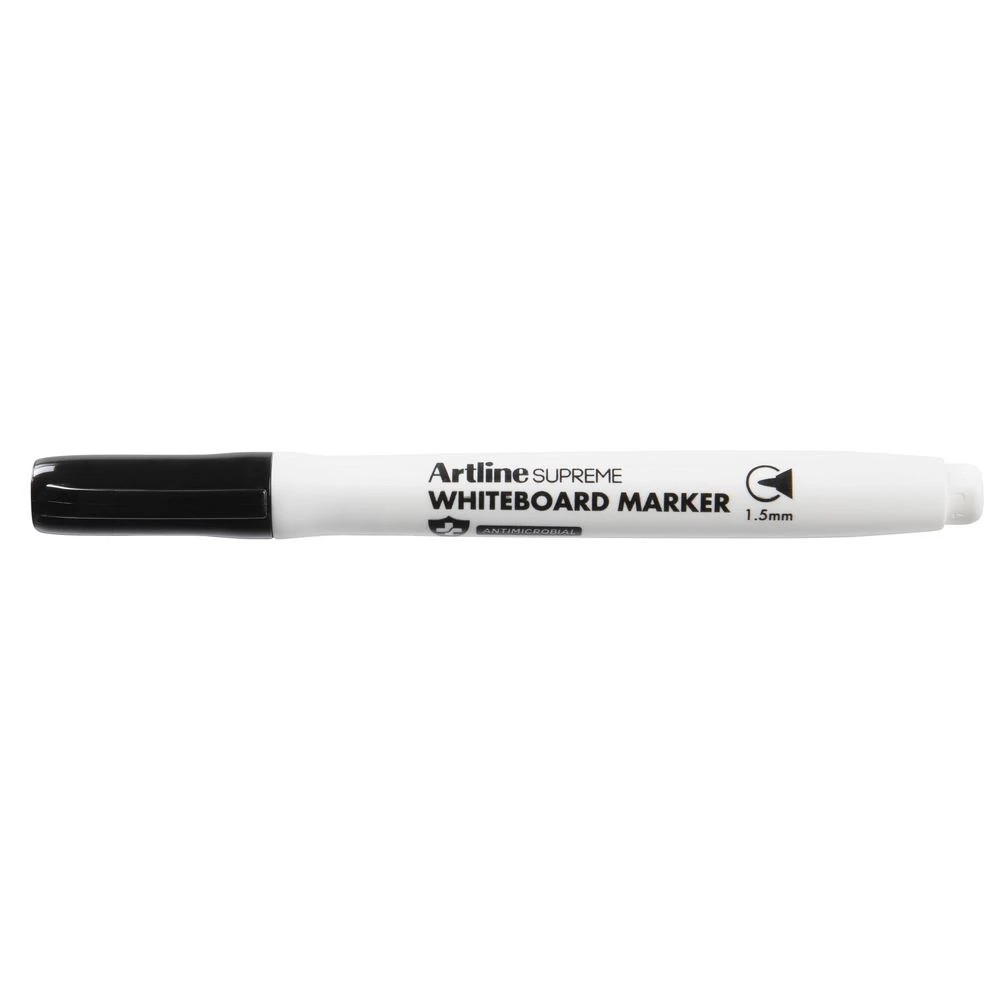 2 Artline Supreme Whiteboard Marker Bullet Black, 2 of 3