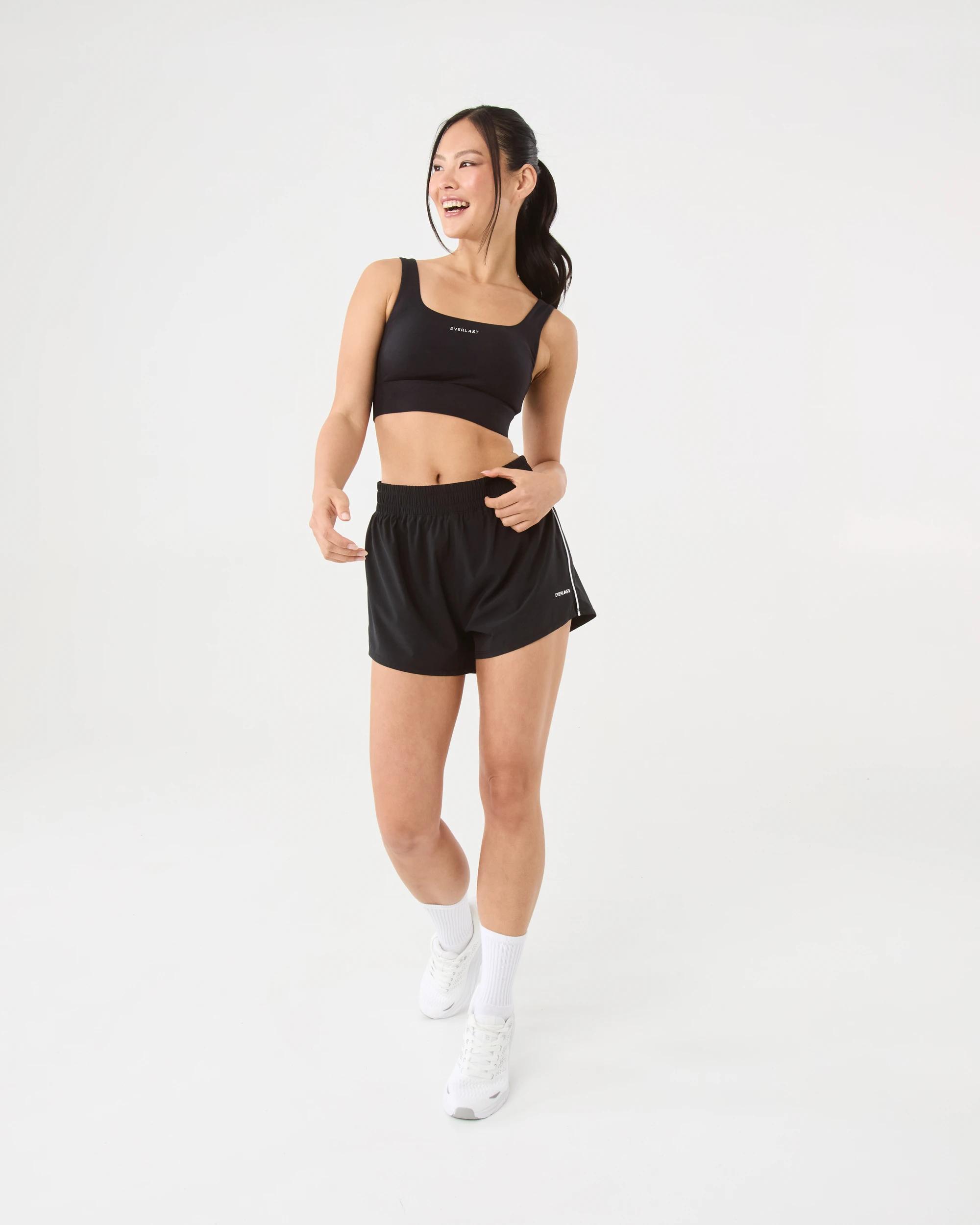 2 Everlast Womens Square Crop Top Black, 2 of 9