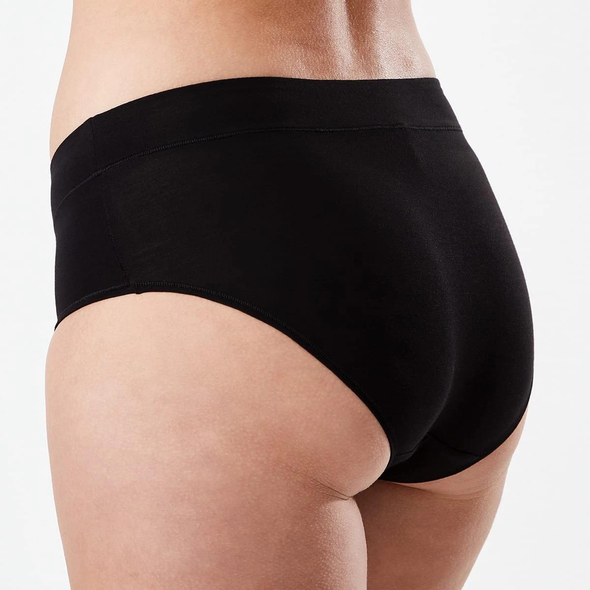 3 3 Pack Bamboo Blend Midi Briefs BLACK, 3 of 7