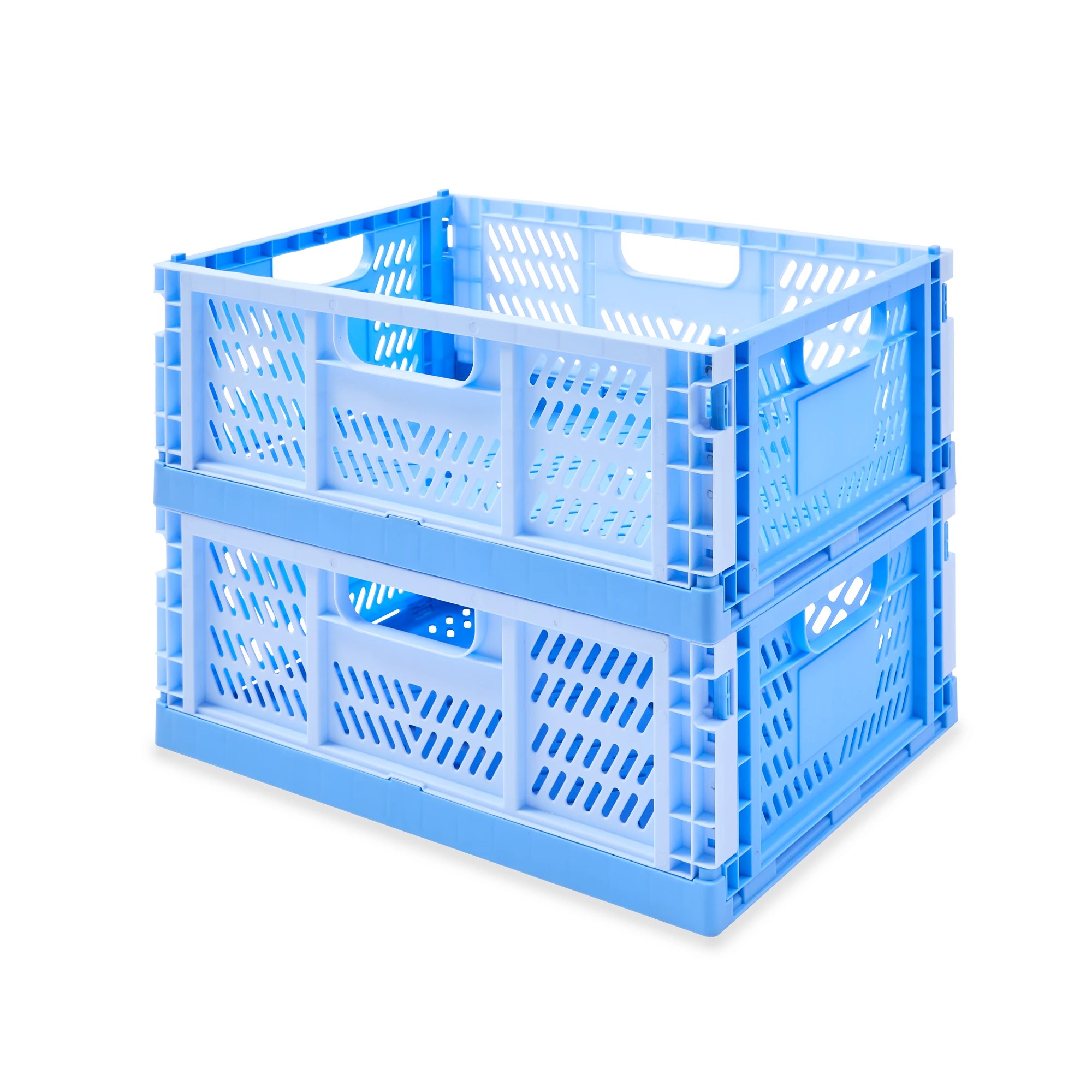 9 15L Collapsible Crate - Medium, Blue, 9 of 10
