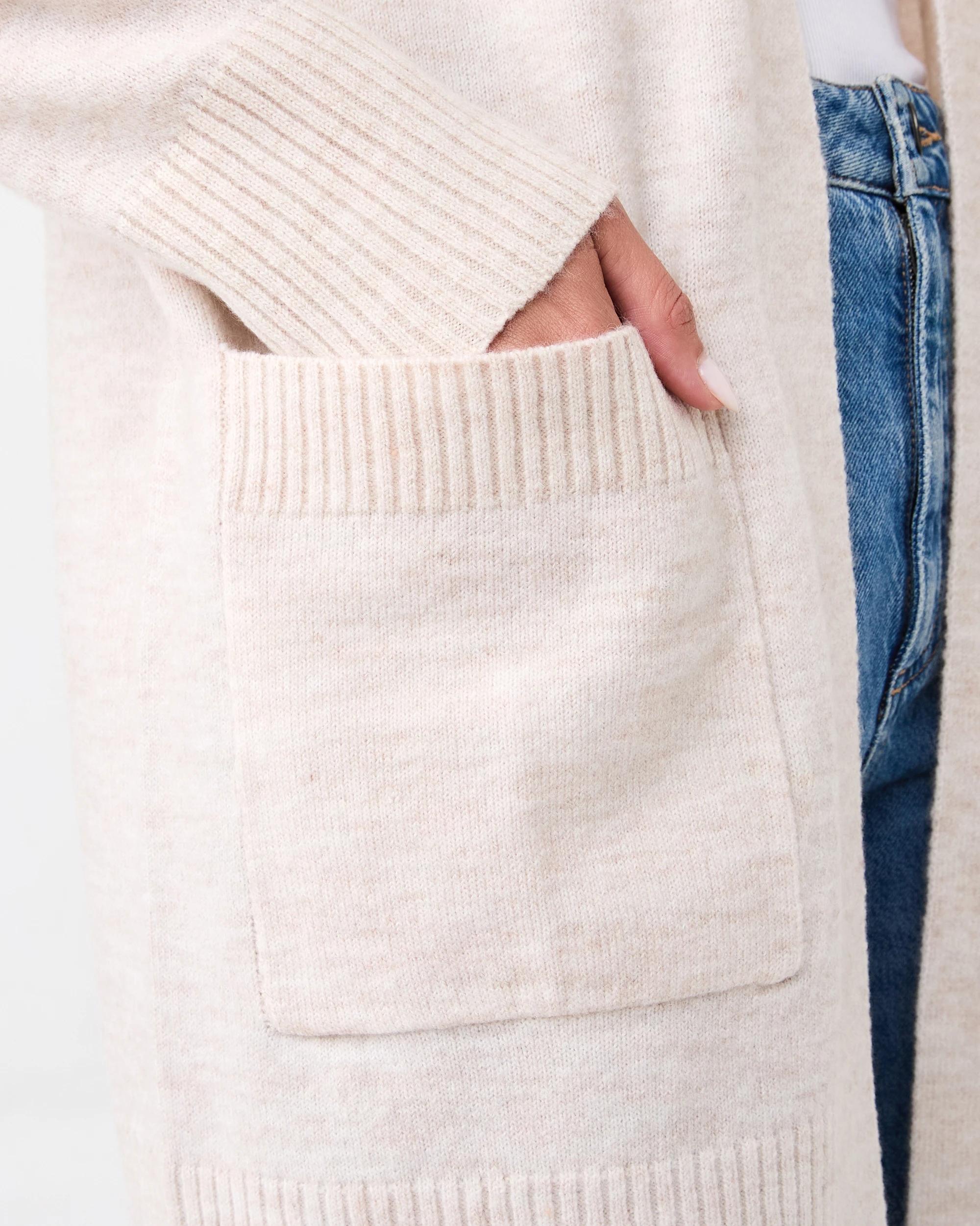 7 Mid Length Cardigan Bge Otml, 7 of 7