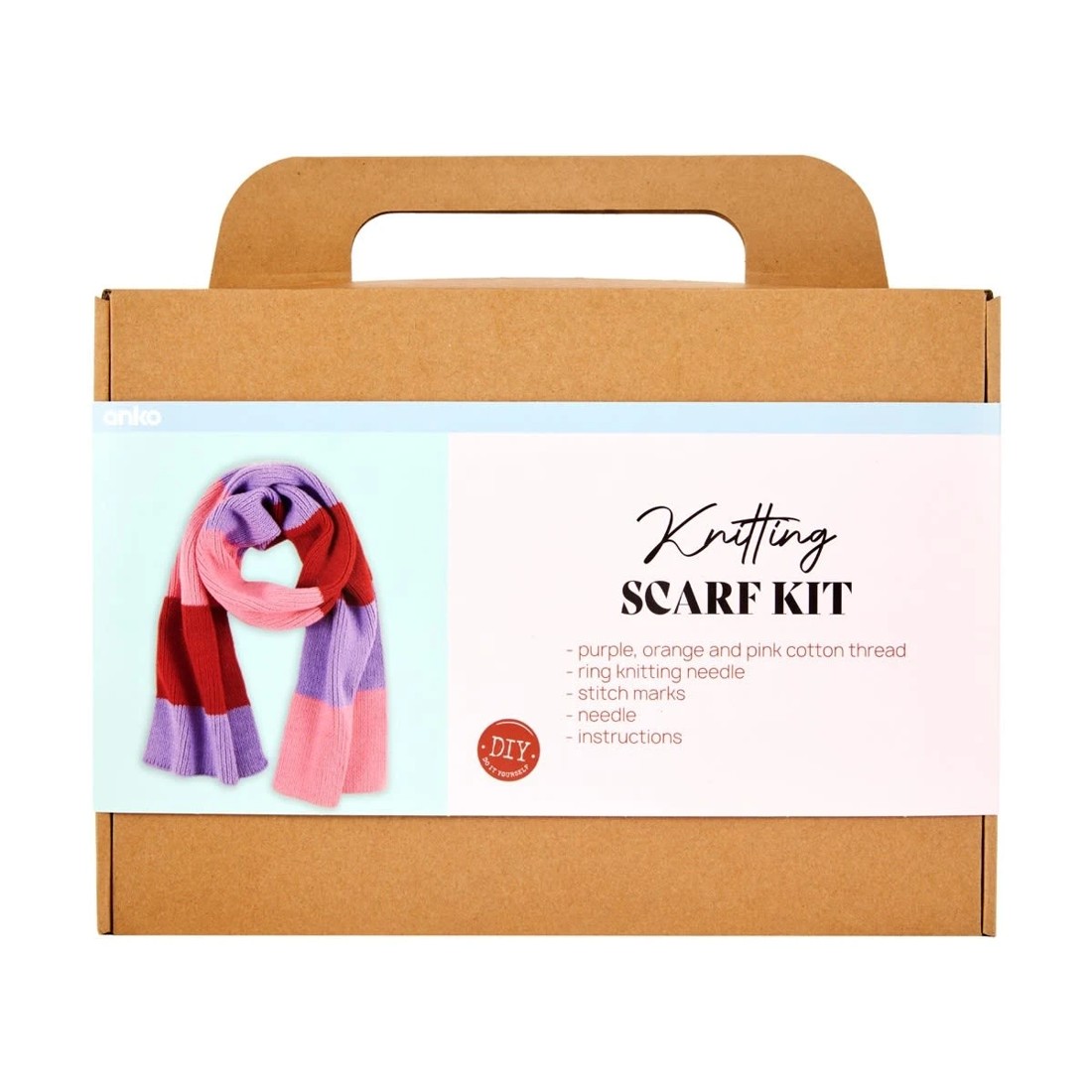 1 DIY Knitting Scarf Kit, 1 of 3