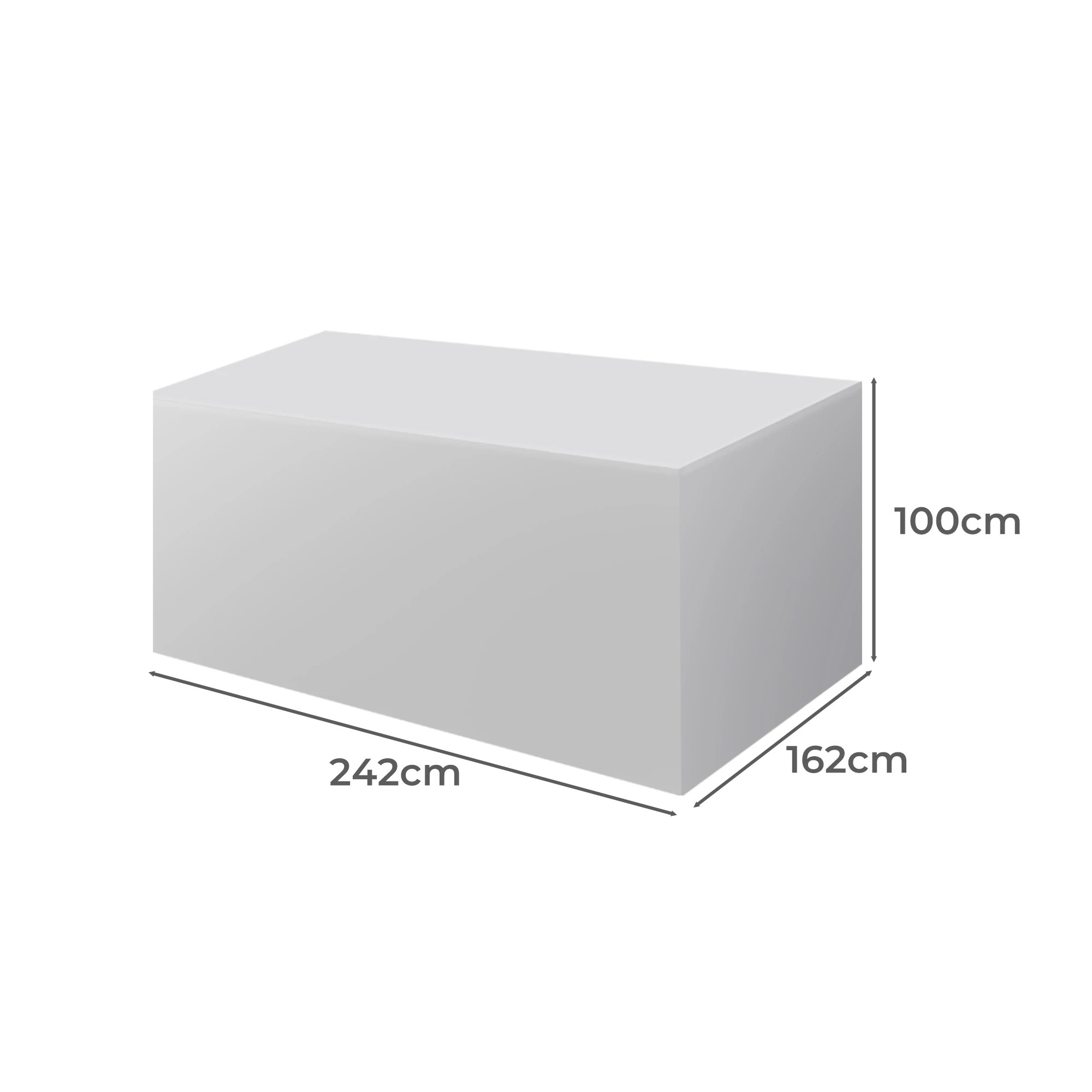 3 Marlow 242x162x100cm Outdoor Funiture Cover - Grey, 3 of 6