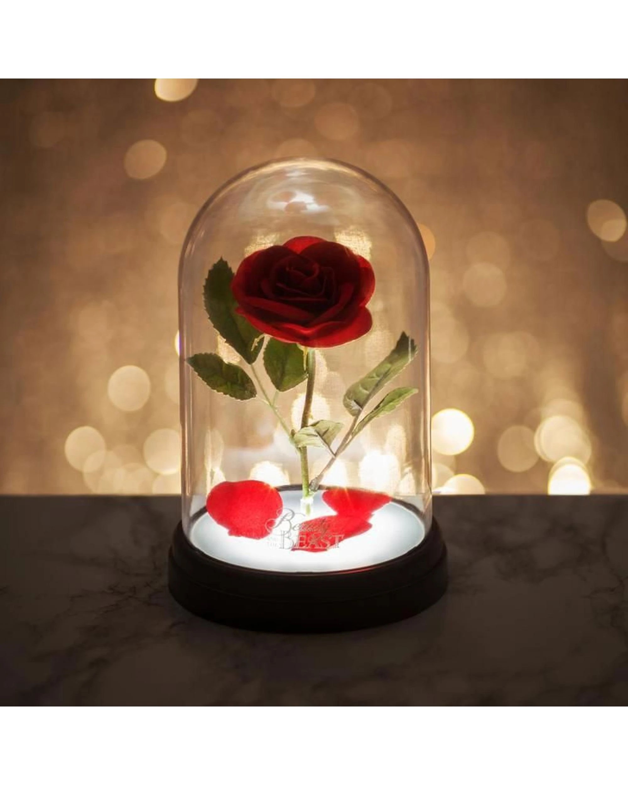 2 Disney Beauty And The Beast Enchanted Rose Light, 2 of 3