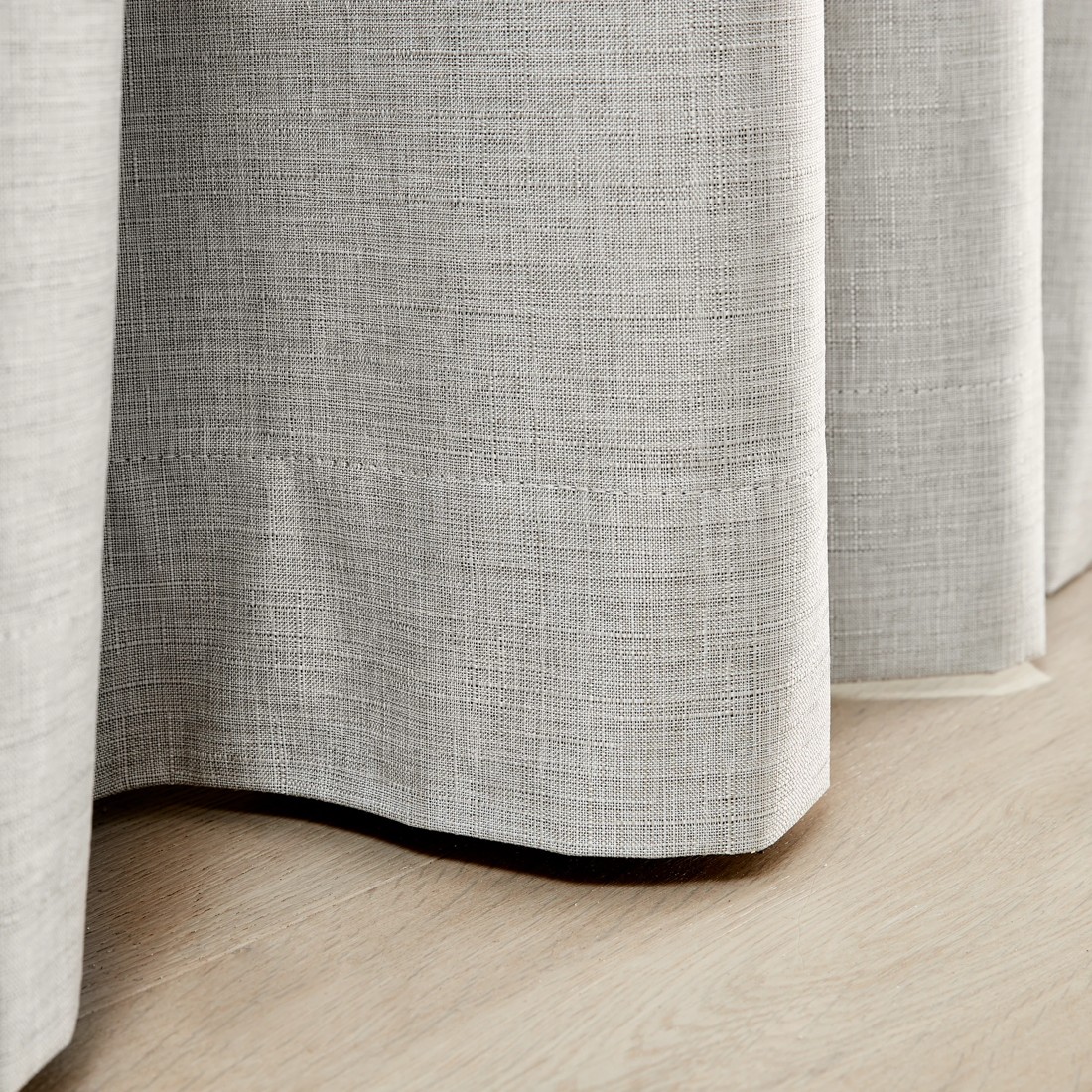 5 Monaco Double Width Eyelet Block Out Curtain - Taupe - 240cm x 213cm, 5 of 5