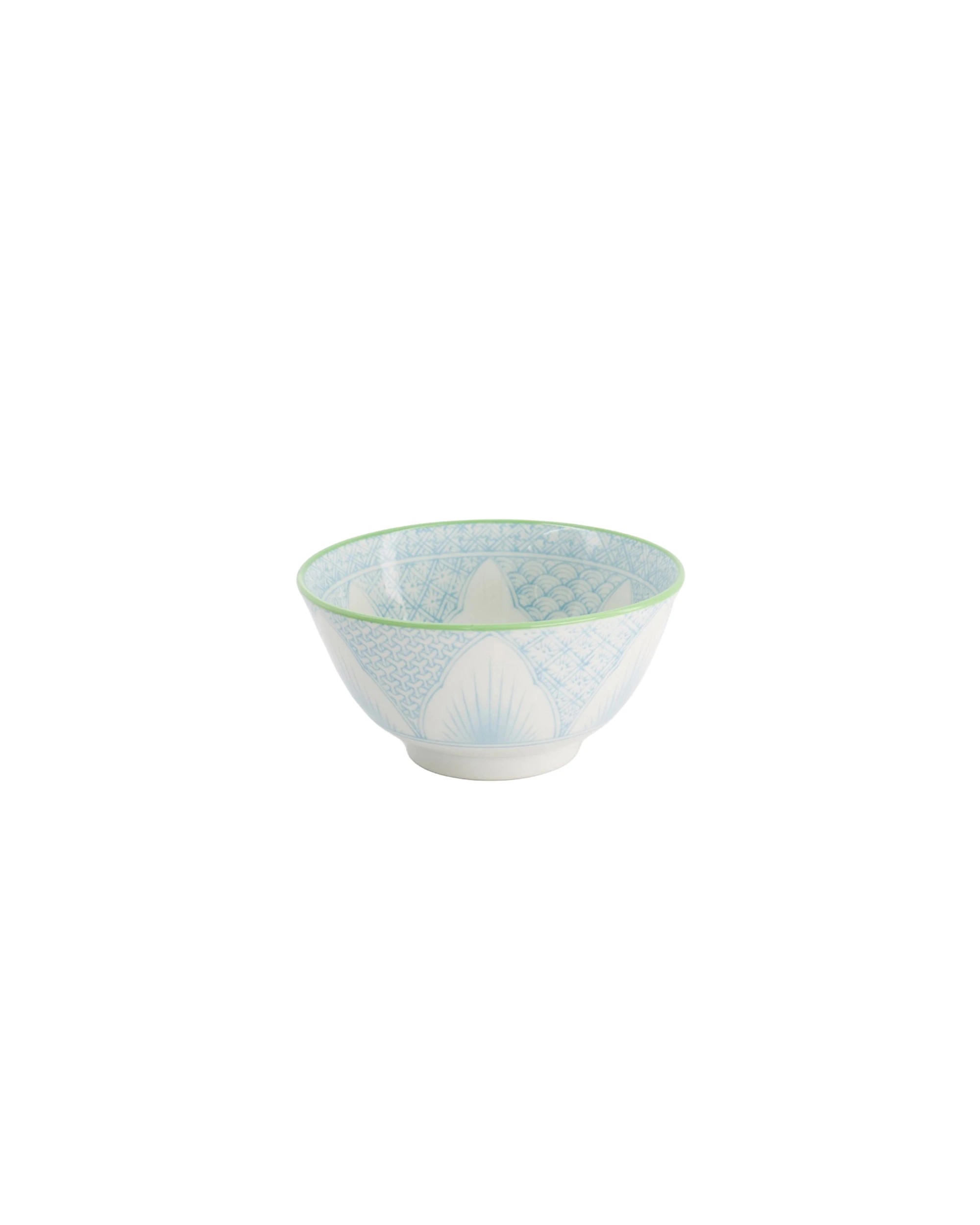 1 Tokyo Design Studio Lily Flower Tayo Small Bowl 13.5x8cm Porcelain Light - Blue, 1 of 1