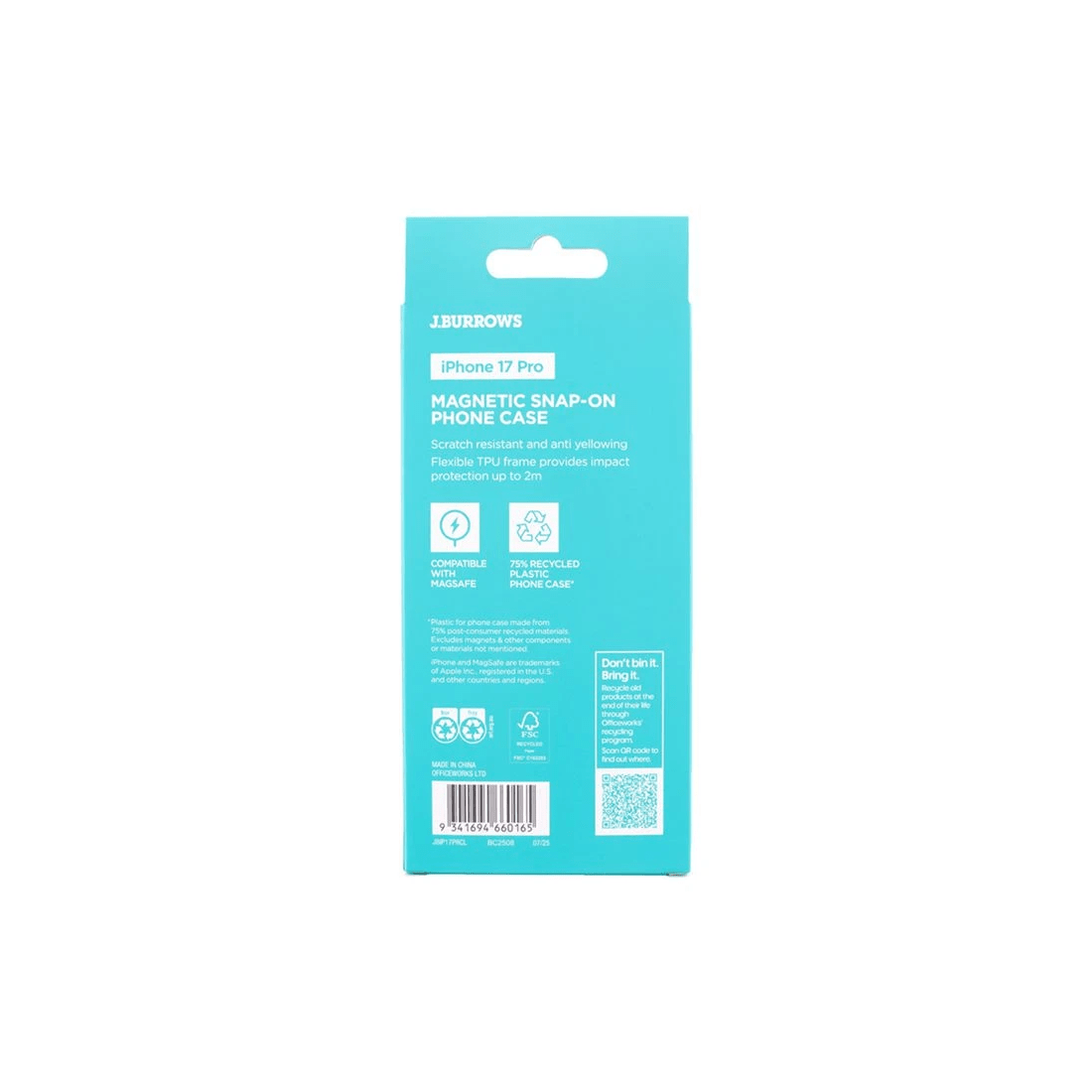 2 J.Burrows MagSafe Case iPhone 17 Pro Clear, 2 of 4