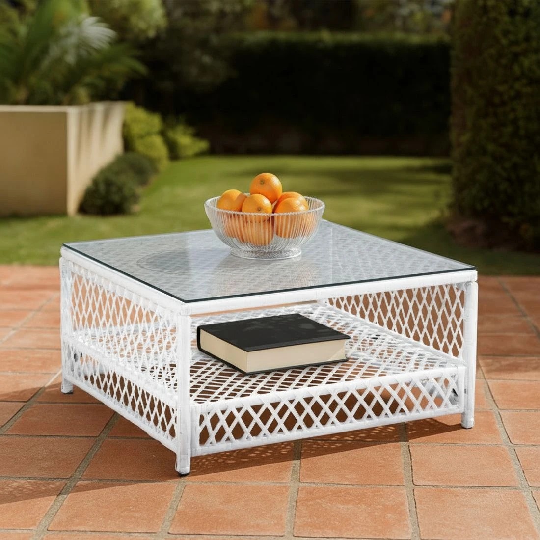 5 Gardeon 4 Seater Outdoor Sofa Set 5PCS Table Chair Set Garden Patio - White, 5 of 5