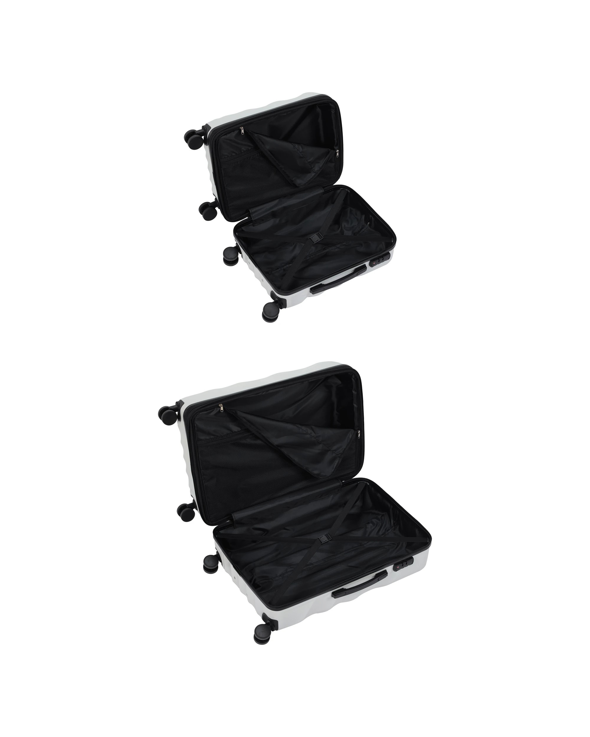 3 2 Piece Clamshell Hard Case Set - White, 3 of 8