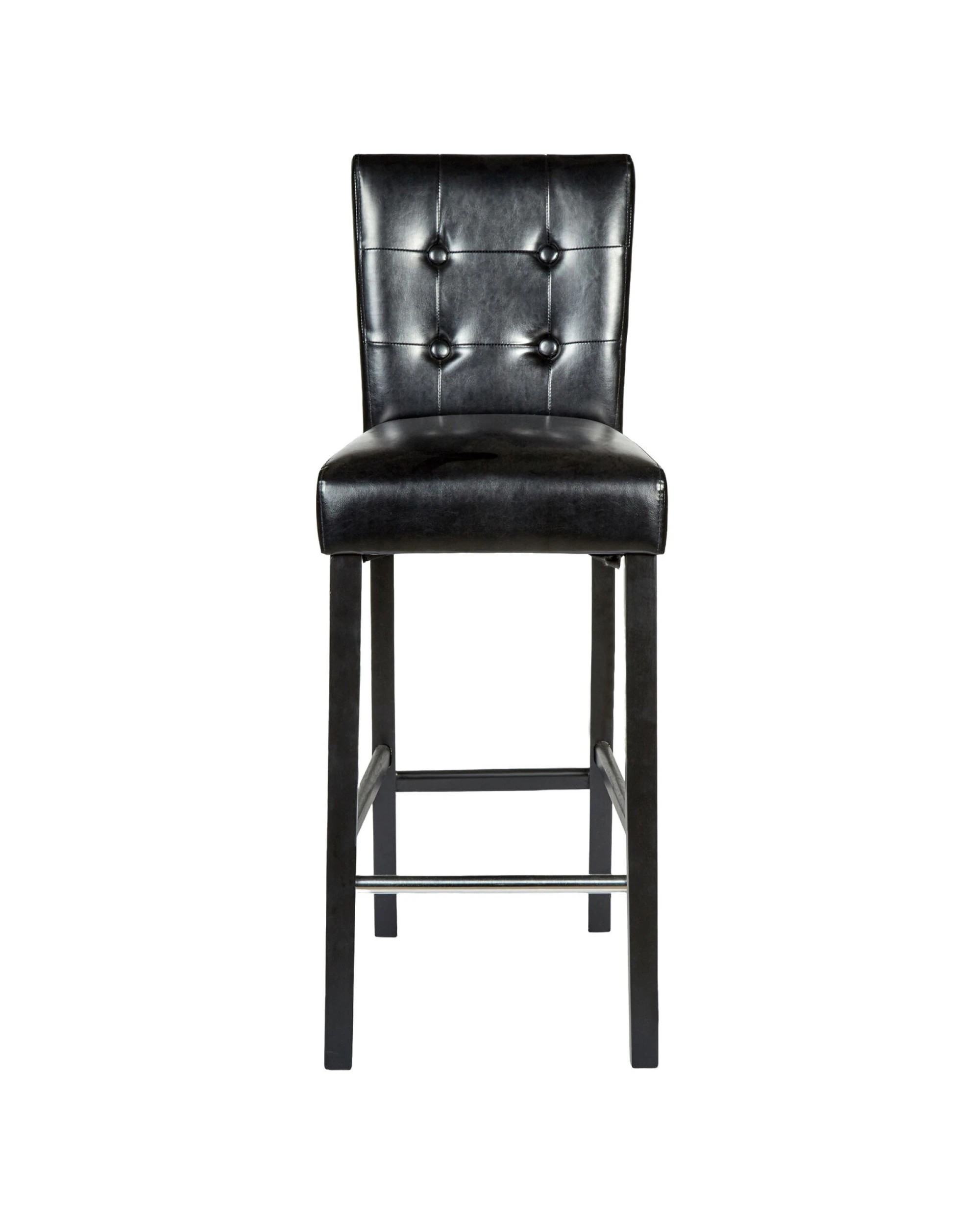 5 Br Home Set Of 2 Manhattan Bar Stools Wooden Barstools Chairs Vintage - Black, 5 of 7