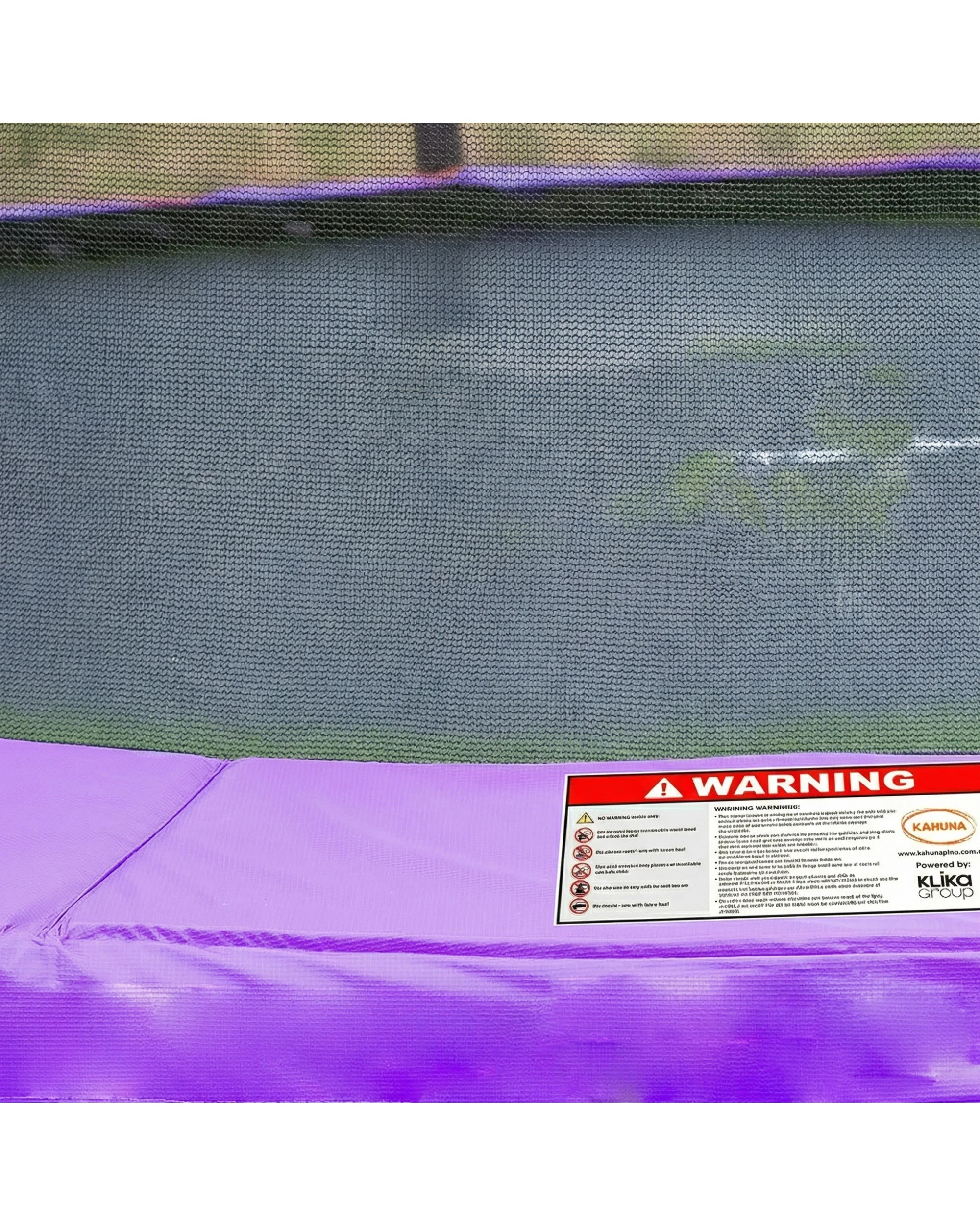 3 Kahuna 14ft Trampoline with Basketball Set and Roof in Purple, 3 of 10