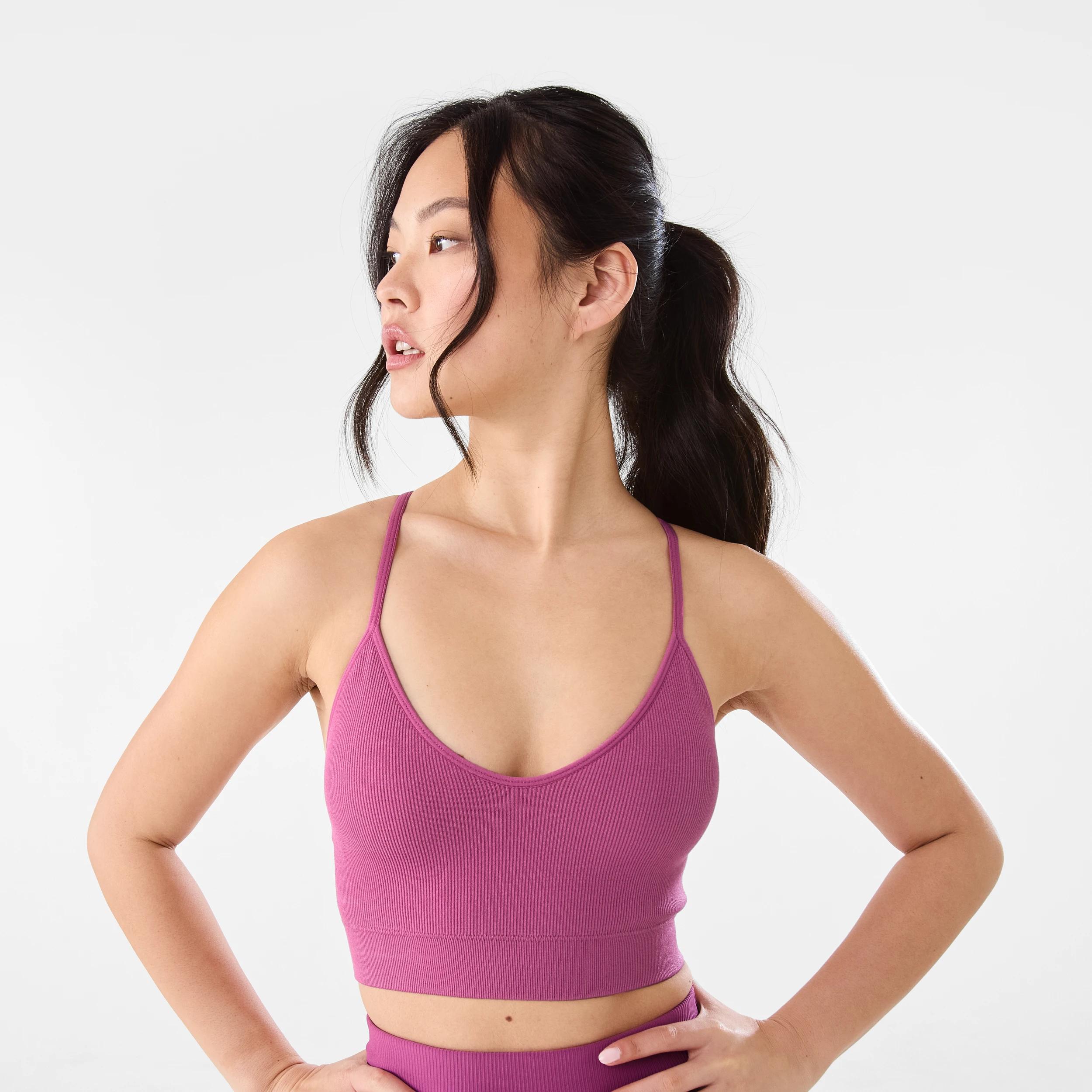 1 Active Womens Seamfree Racerback Crop EVOLET, 1 of 9