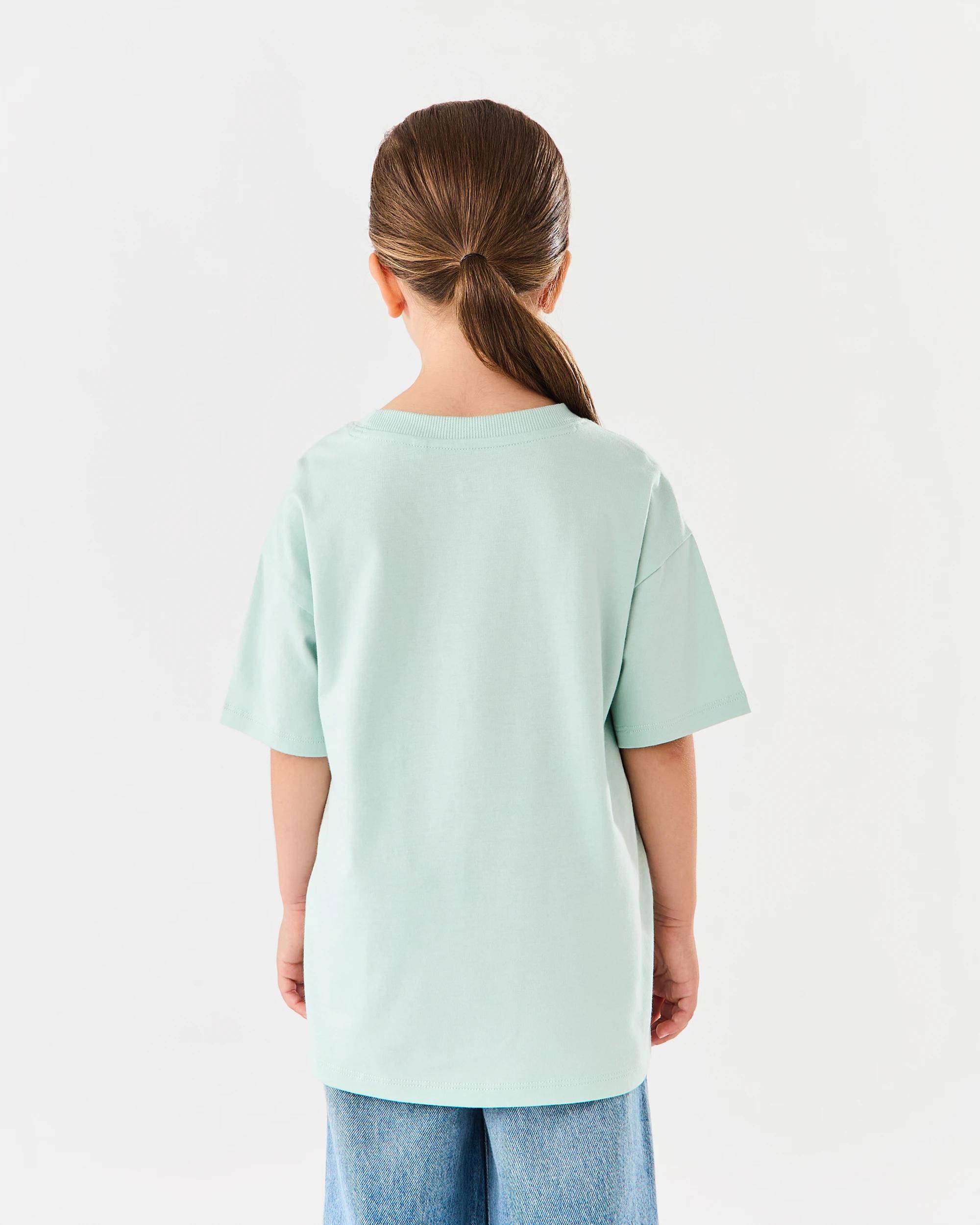 2 Oversized Printed T-shirt Green Dogs, 2 of 7