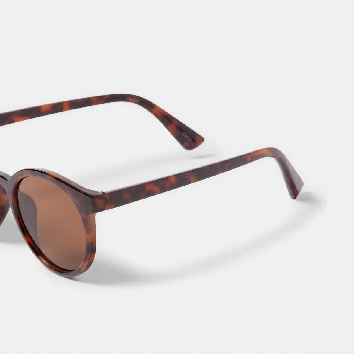 4 Basic Round Sunglasses Tort, 4 of 6