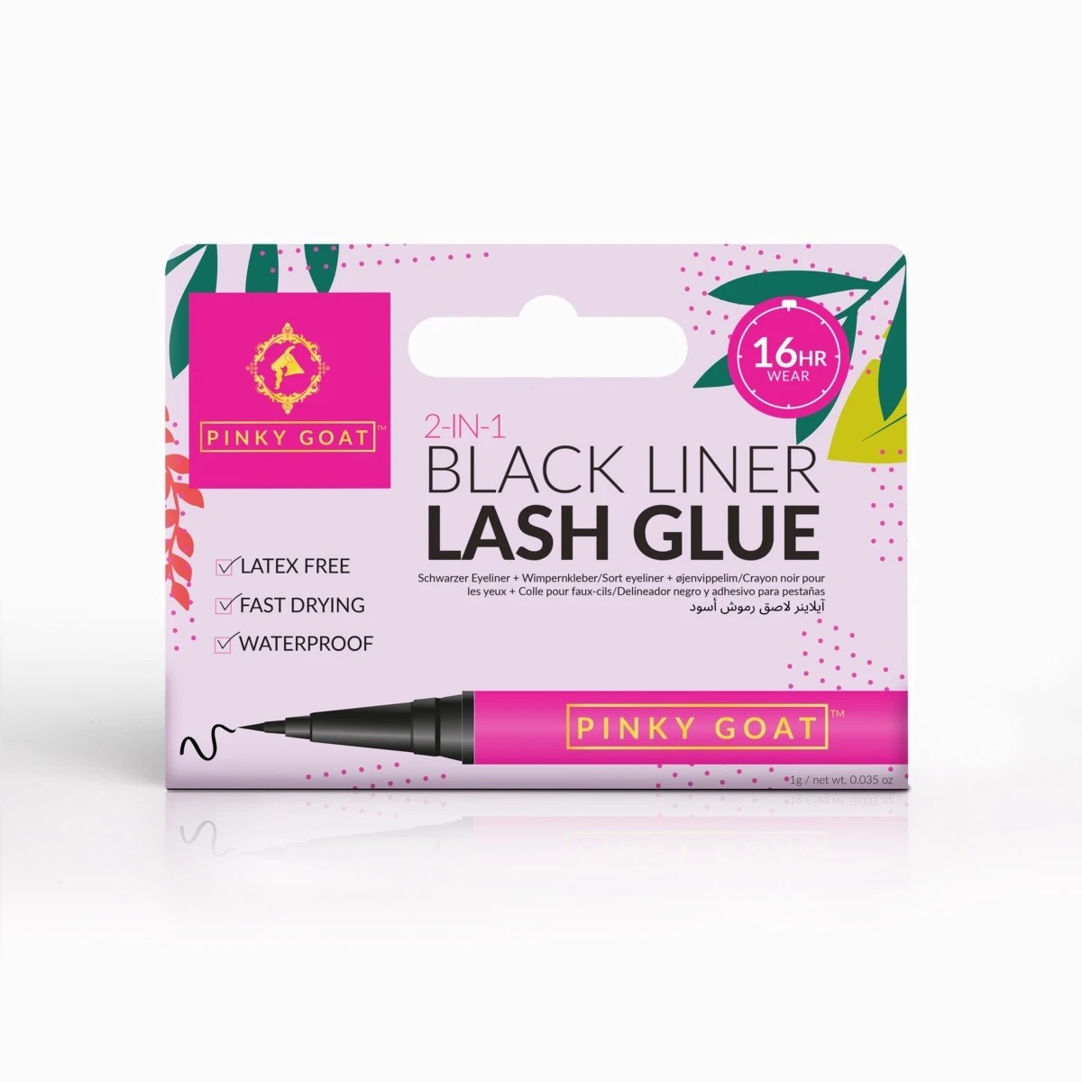 1 Pinky Goat 2-in-1 Black Liner and Lash Glue, 1 of 2