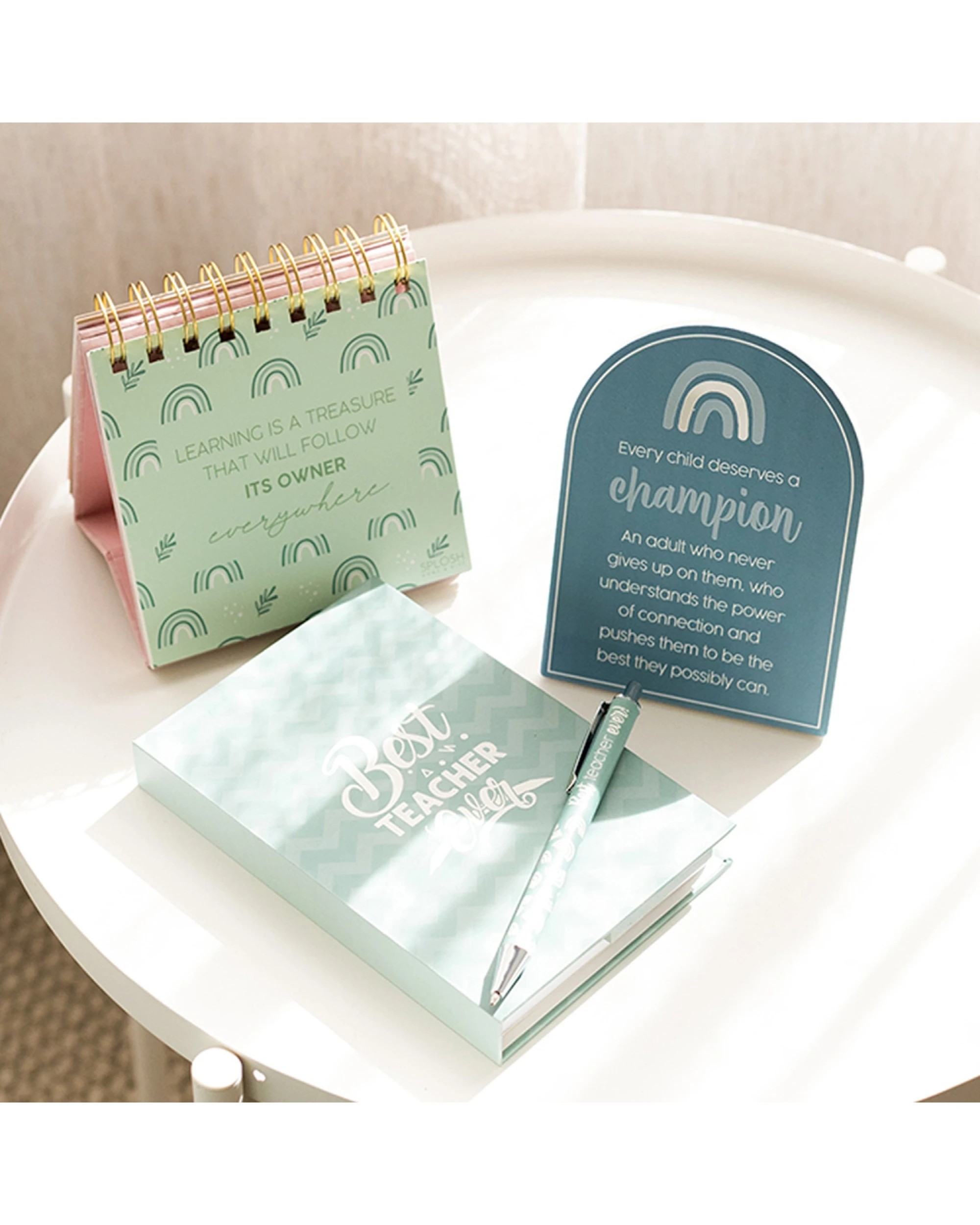 4 Splosh Teacher Affirmation Quotes 30-Page Flip Book 13.5cm Hardcover - Multi, 4 of 7