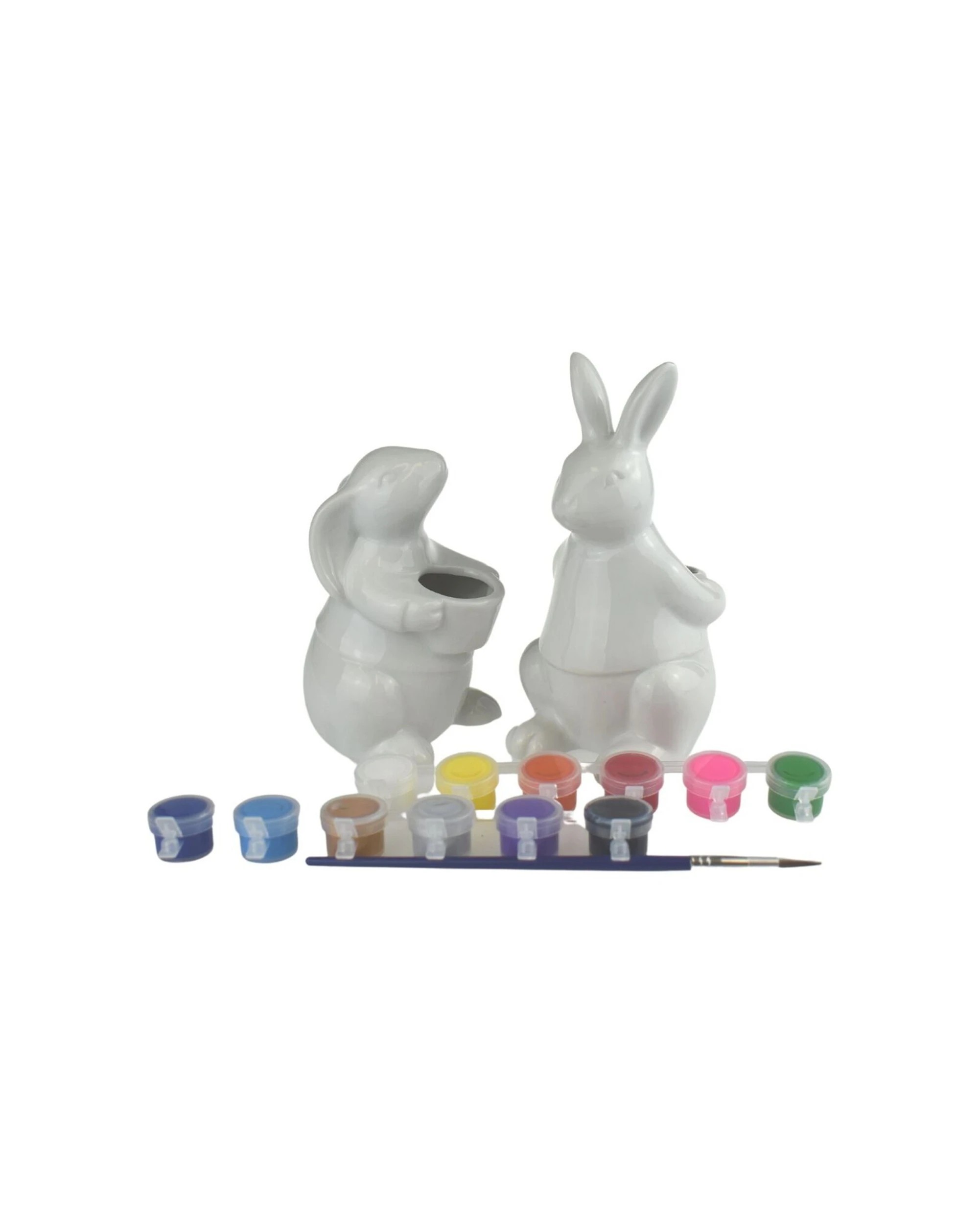7 Kaper Kidz Pyo Bunny Vases Craft Kit Ceramic Painting Set Includes Paintbrush 5 Plus Age Range - Multi, 7 of 7
