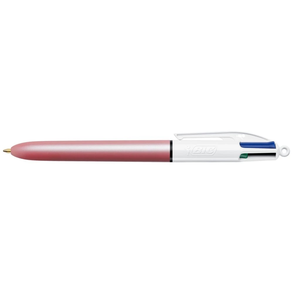 5 Bic 4-Colour Ballpoint Pen Pearl 3 Pack, 5 of 7