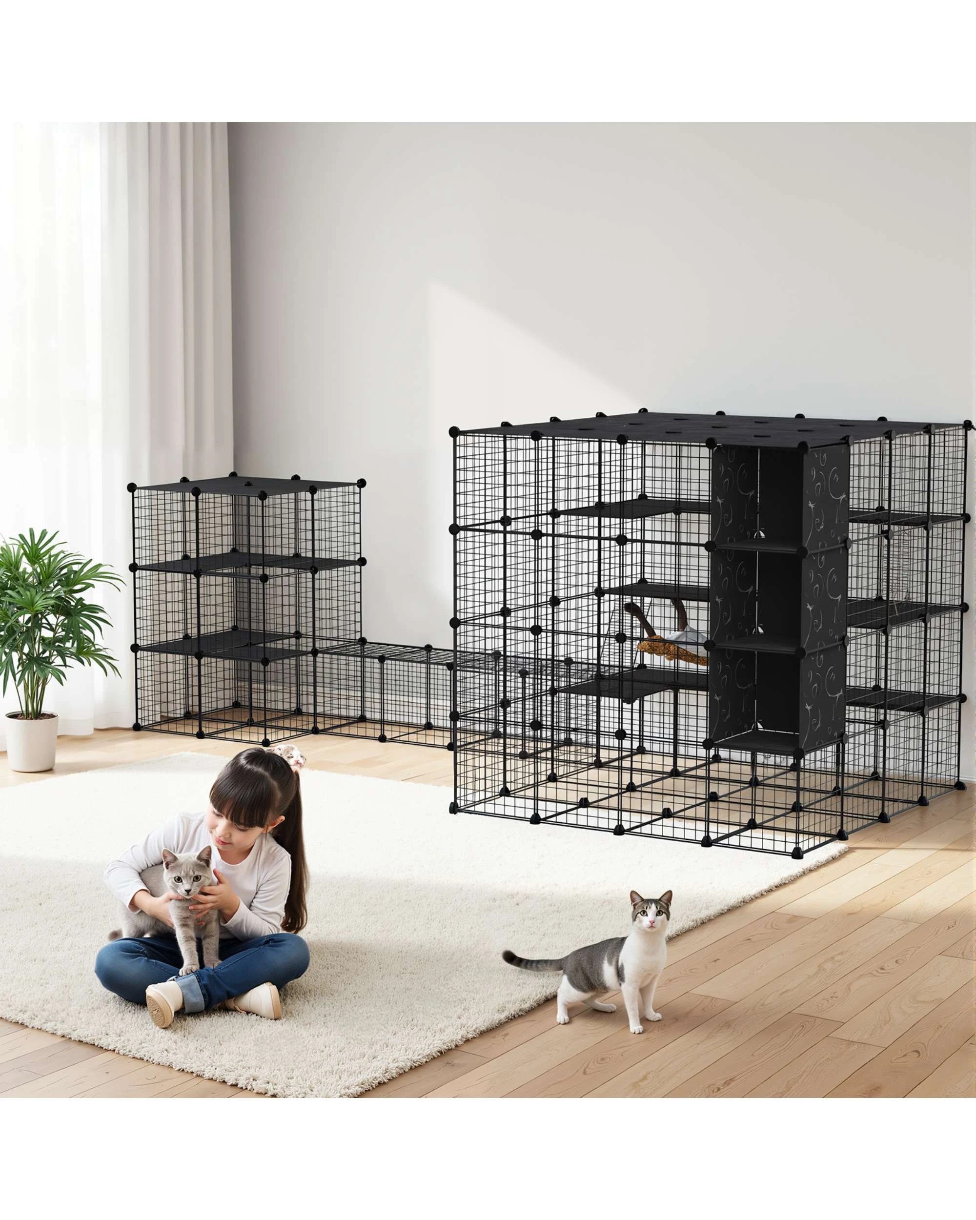 5 Advwin Cat Cage Enclosure Pet House 3 Tier+4 Tier, 5 of 8