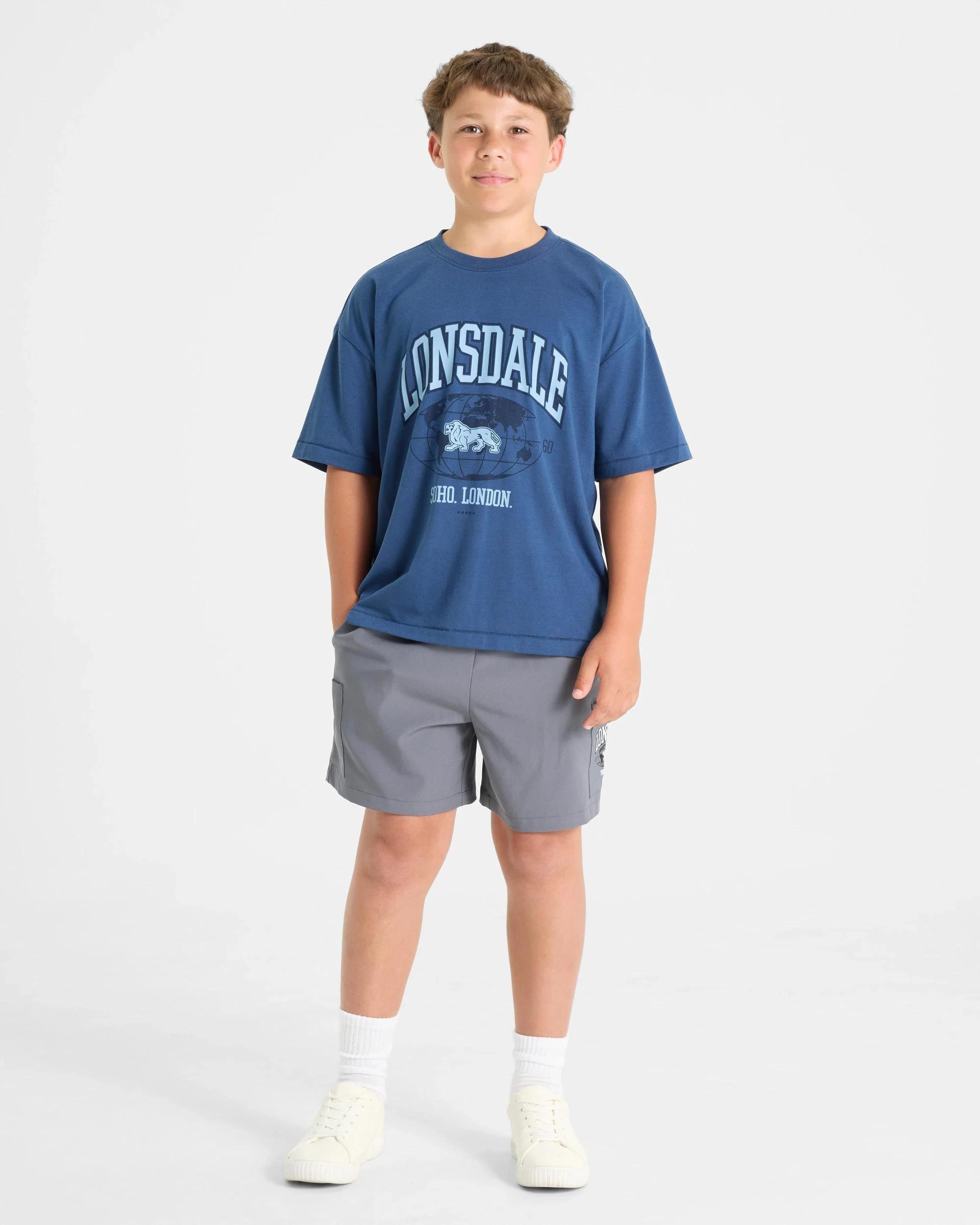 2 Lonsdale London Heritage T-Shirt BLUE, 2 of 5