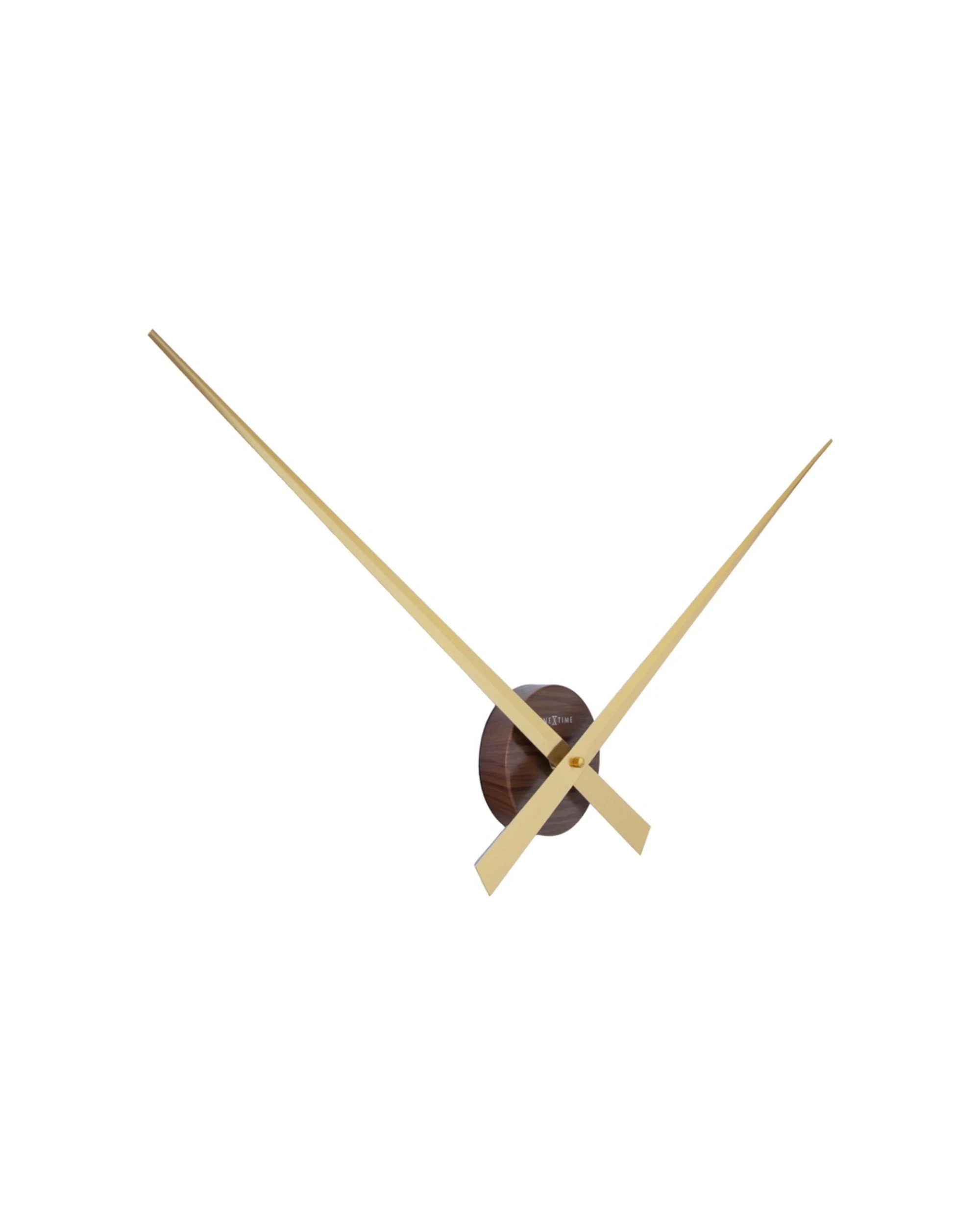 2 NeXtime Hands Wall Clock Oversized Minimalist Design 85cm Vintage - Gold, 2 of 6