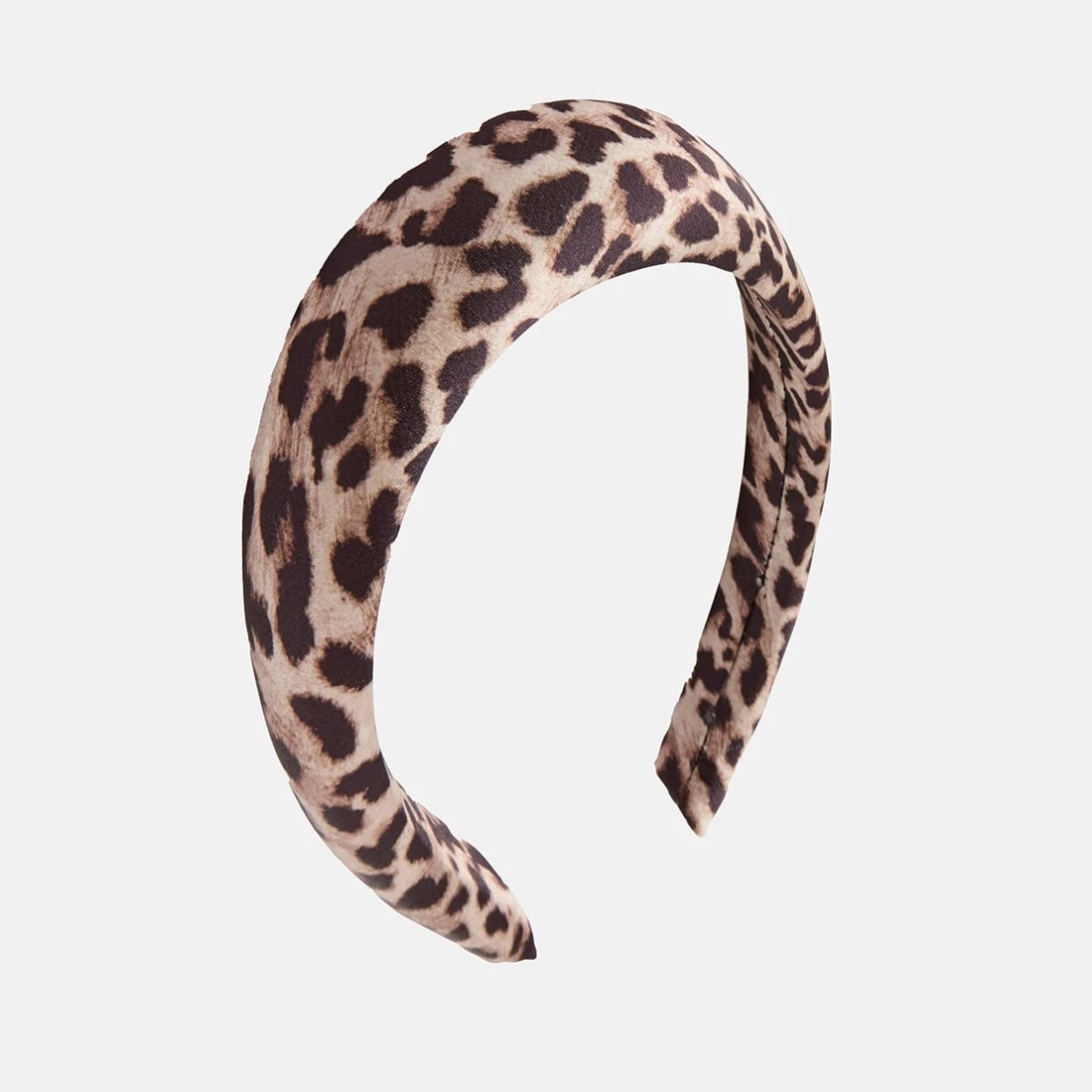 1 Leopard Stretch Headband - Brown, 1 of 6