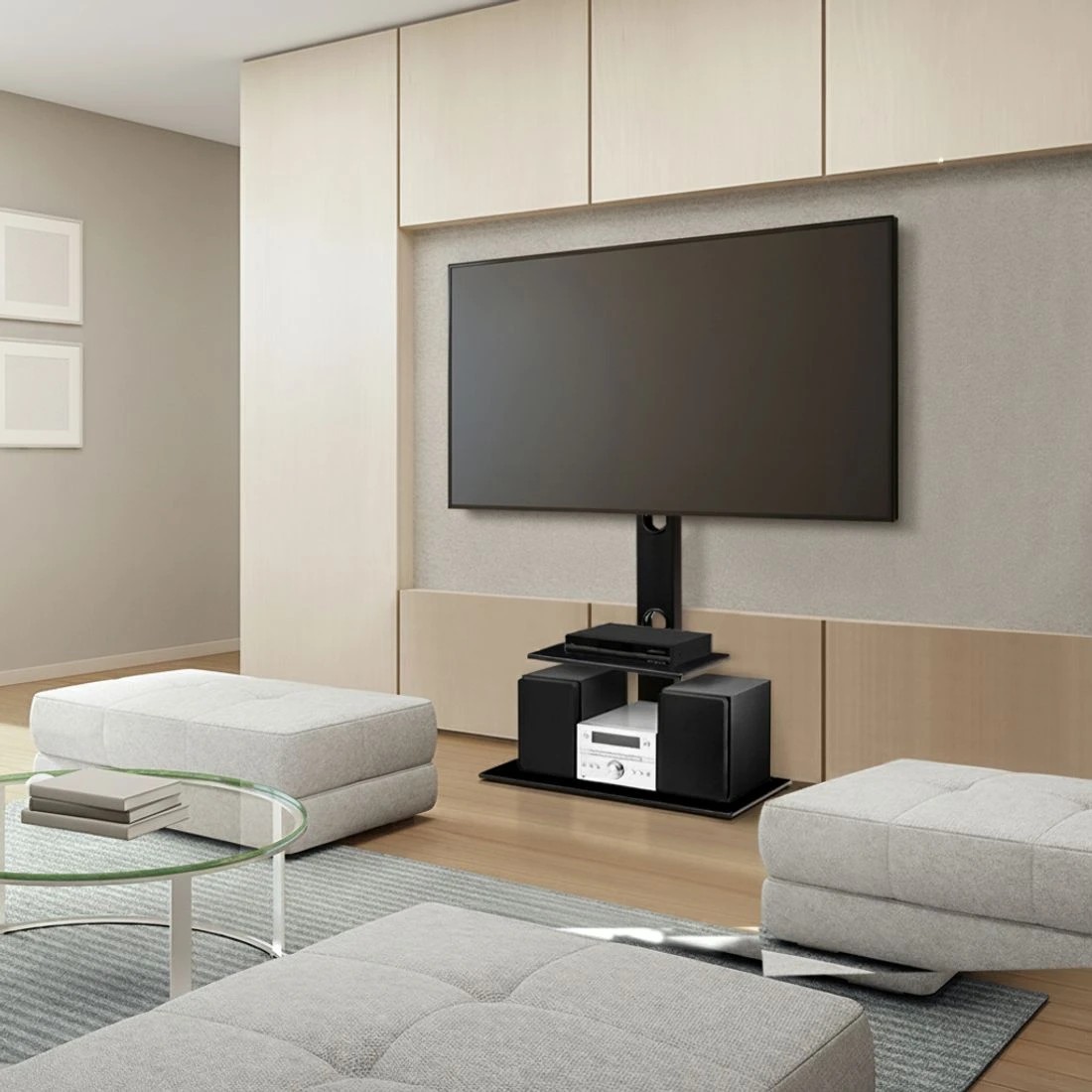 6 Artiss TV Stand Mount Bracket for 32"-70" - Black, 6 of 6