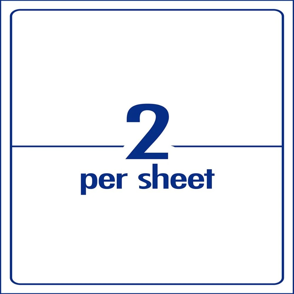 3 Avery Premium White Shipping Labels AveryEco 2UP 50 Sheets, 3 of 8