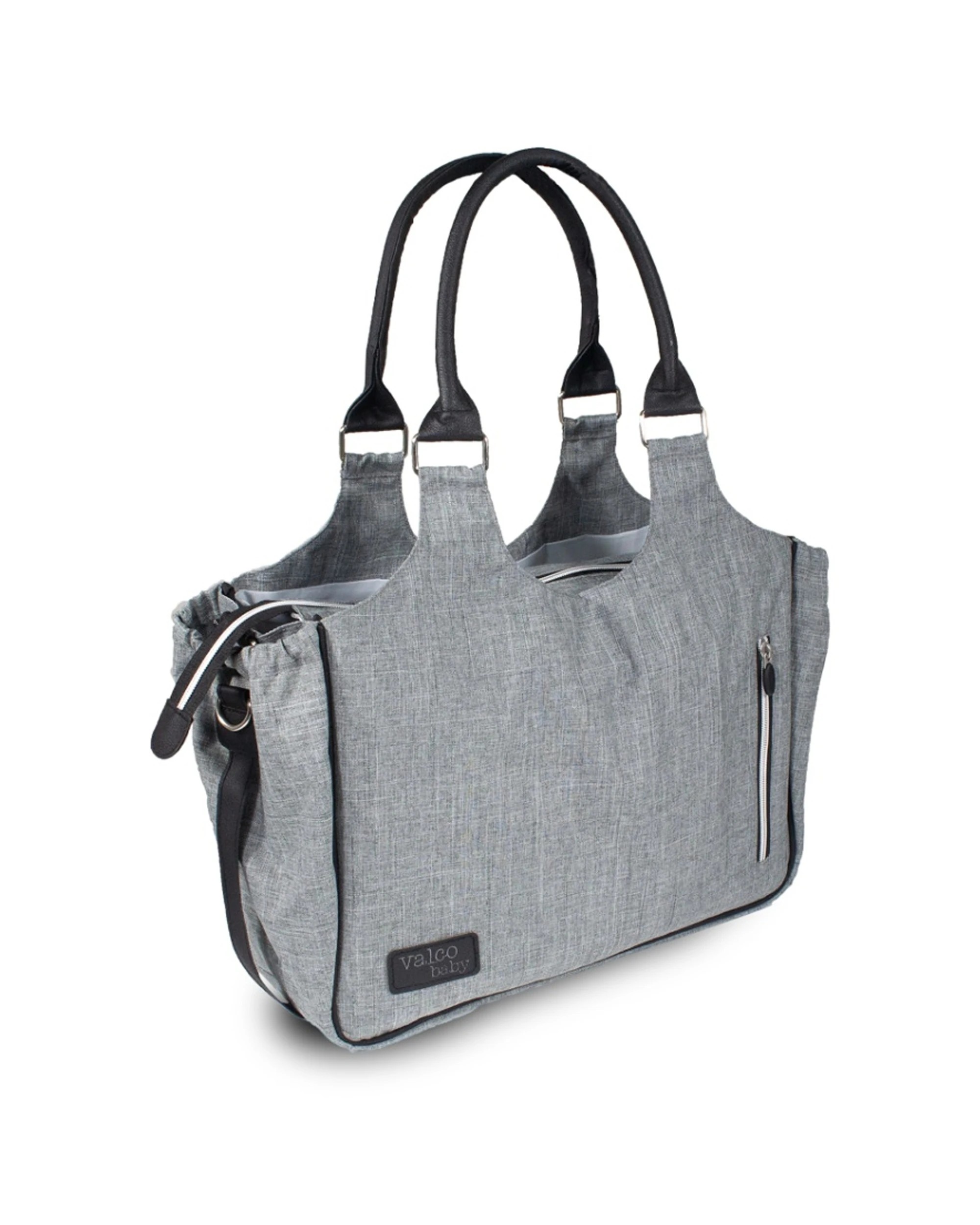 3 Valcobaby Stroller Nappy Bag With Changing Pad Insulated Bottle Case - Grey, 3 of 9