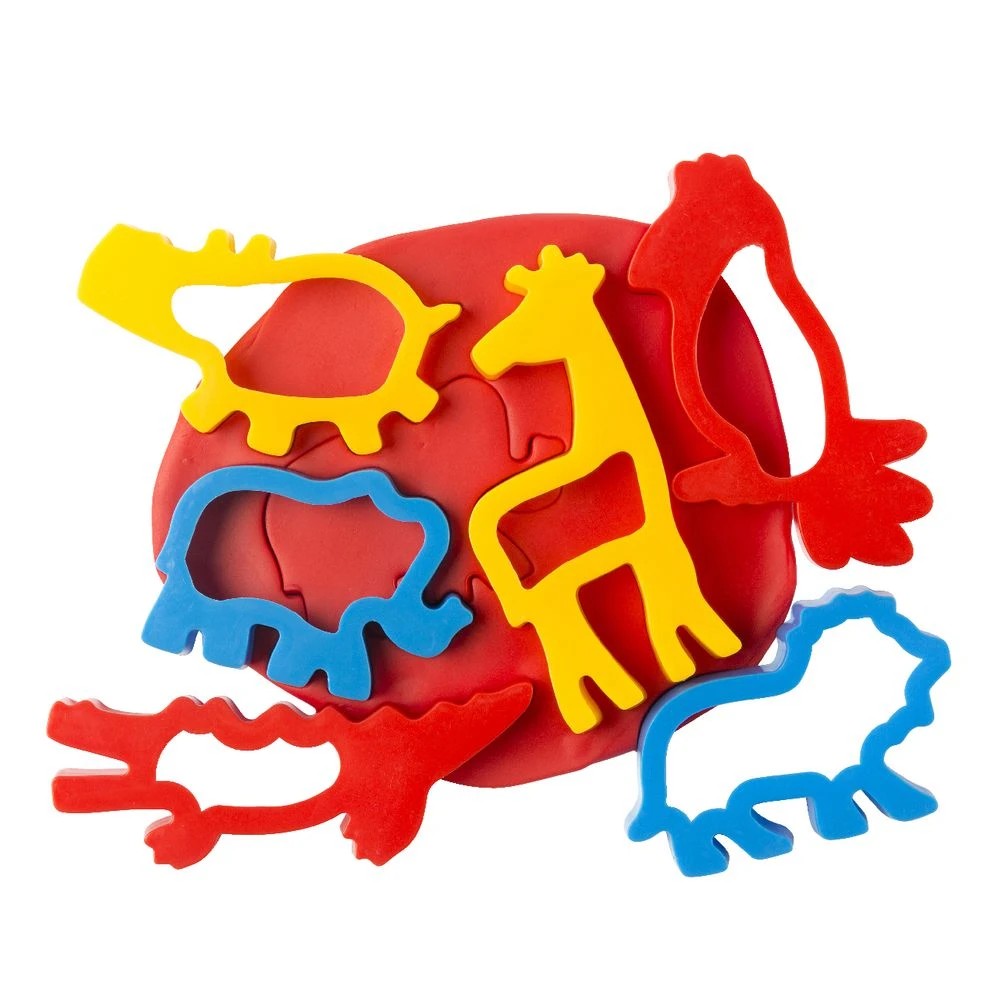 2 Educational Colours Jungle Dough Cutters 6 Pack, 2 of 2