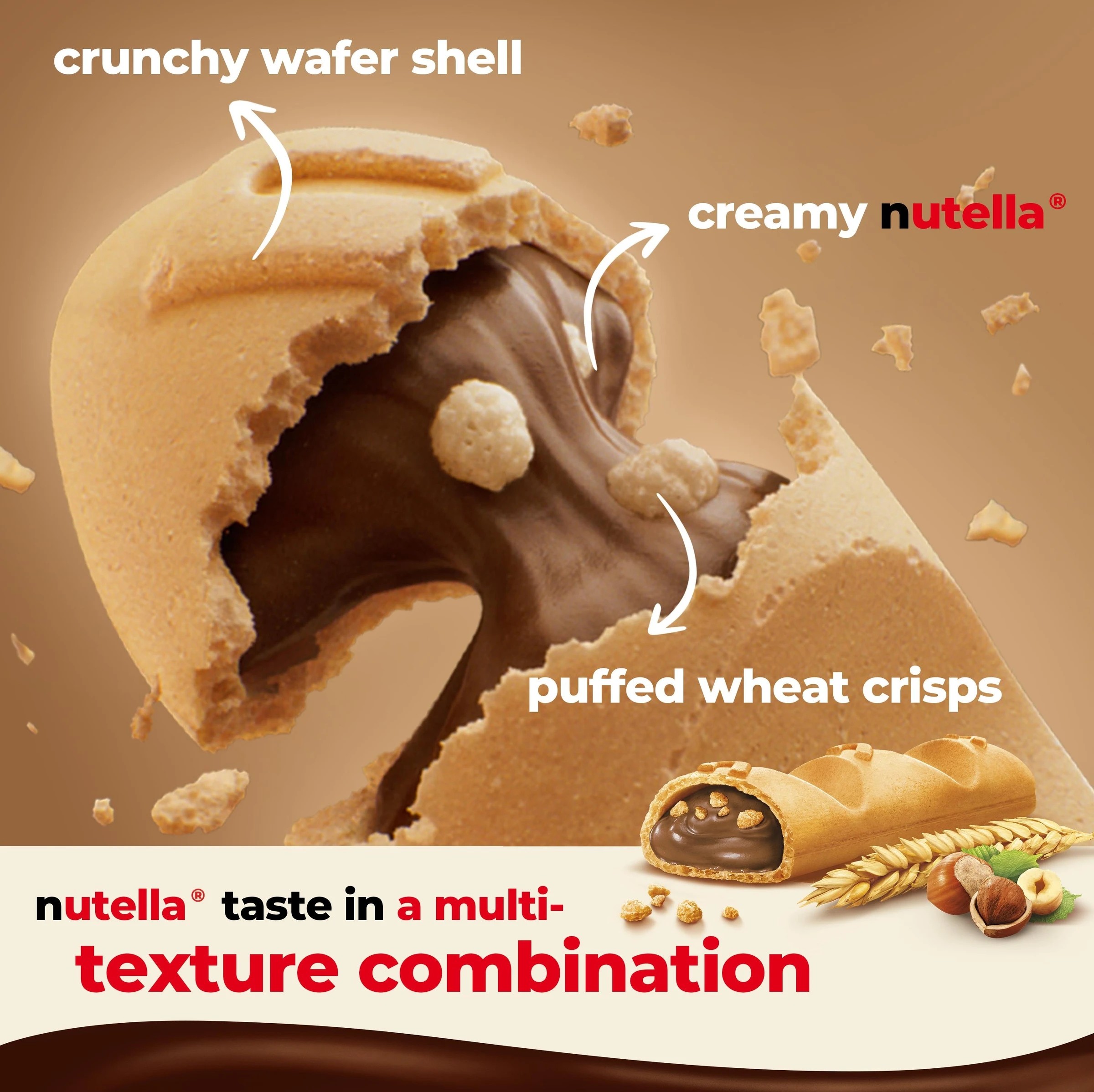 7 6 Piece Nutella B-Ready Wafer Chocolate Biscuit 132g, 7 of 10