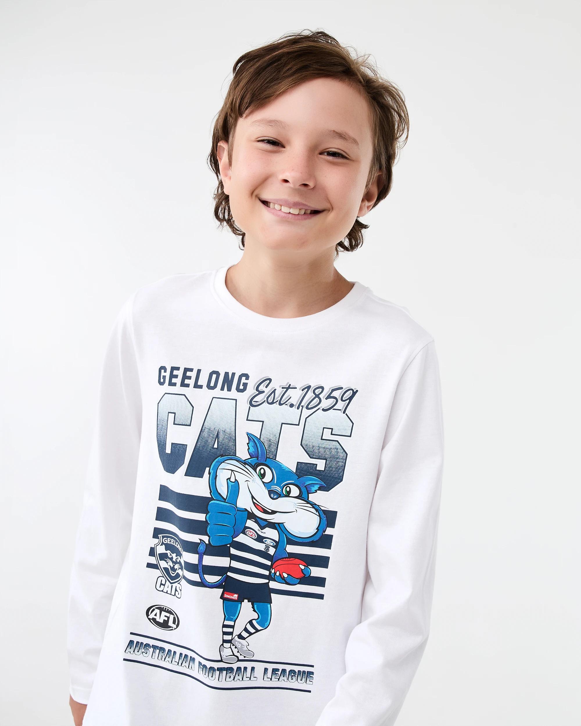3 Official AFL Kids Pyjama Set Geelong, 3 of 7