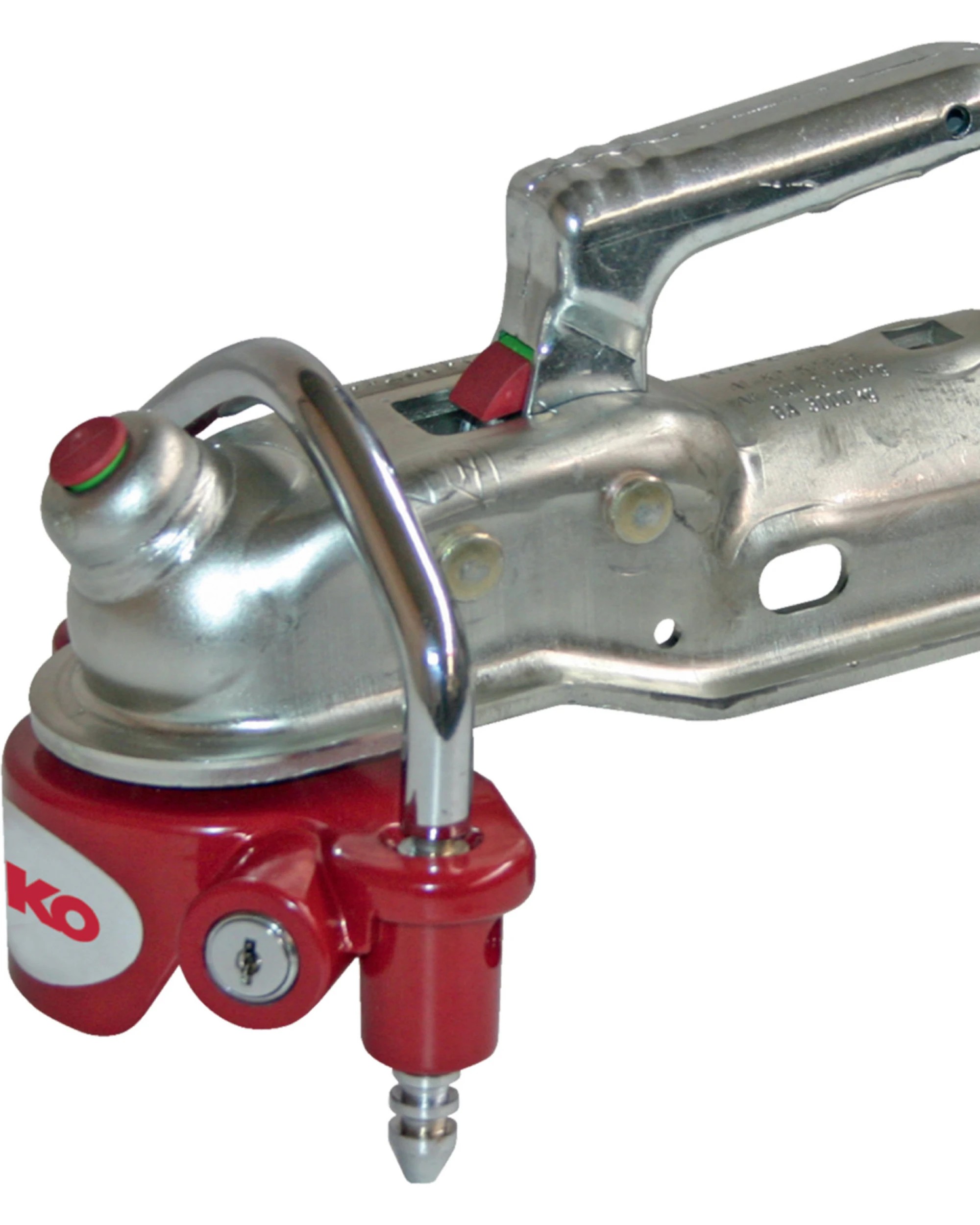 3 Alko 616950 Anti Theft Universal Coupling Lock - Red, 3 of 3