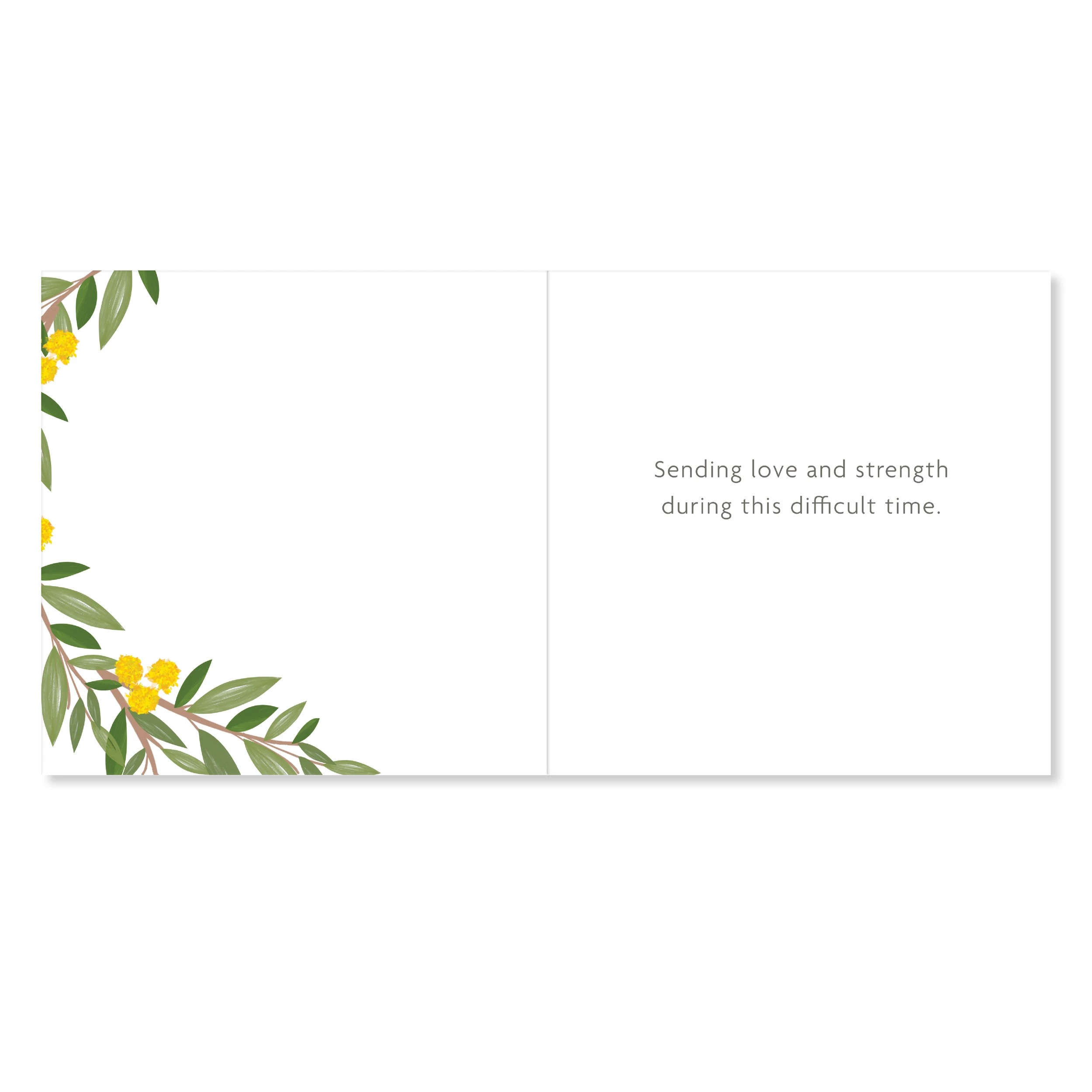 2 Hallmark Sympathy Card - Wattle Wreath, 2 of 3