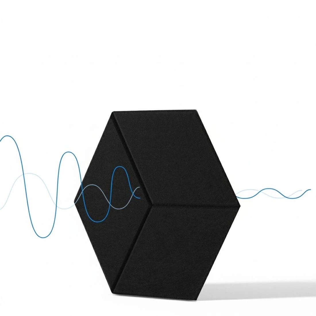 4 Alpha Acoustic Foam 12pcs 35x30x0.9cm Soundproof Absorption Panel Adhesive - Black, 4 of 6