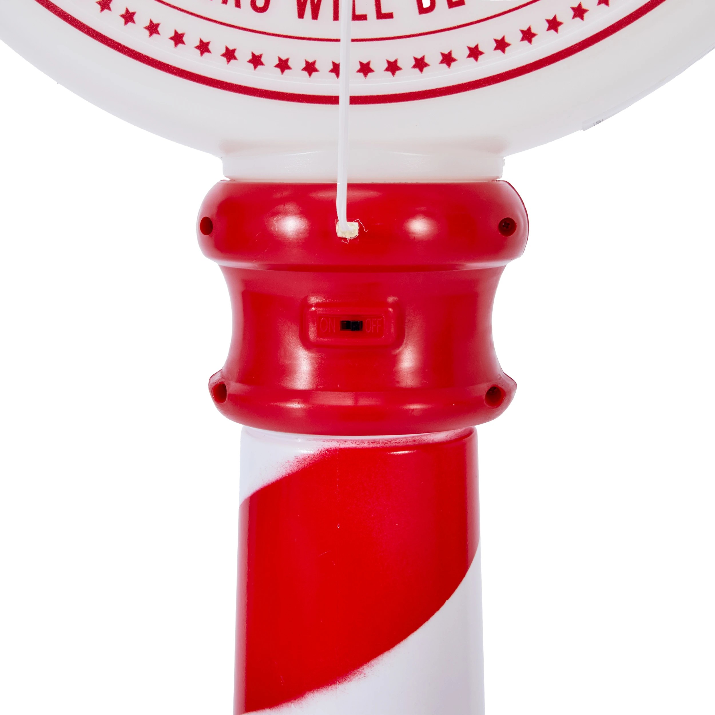 8 Battery Operated LED Light Up Sleigh Parking Sign, 8 of 9