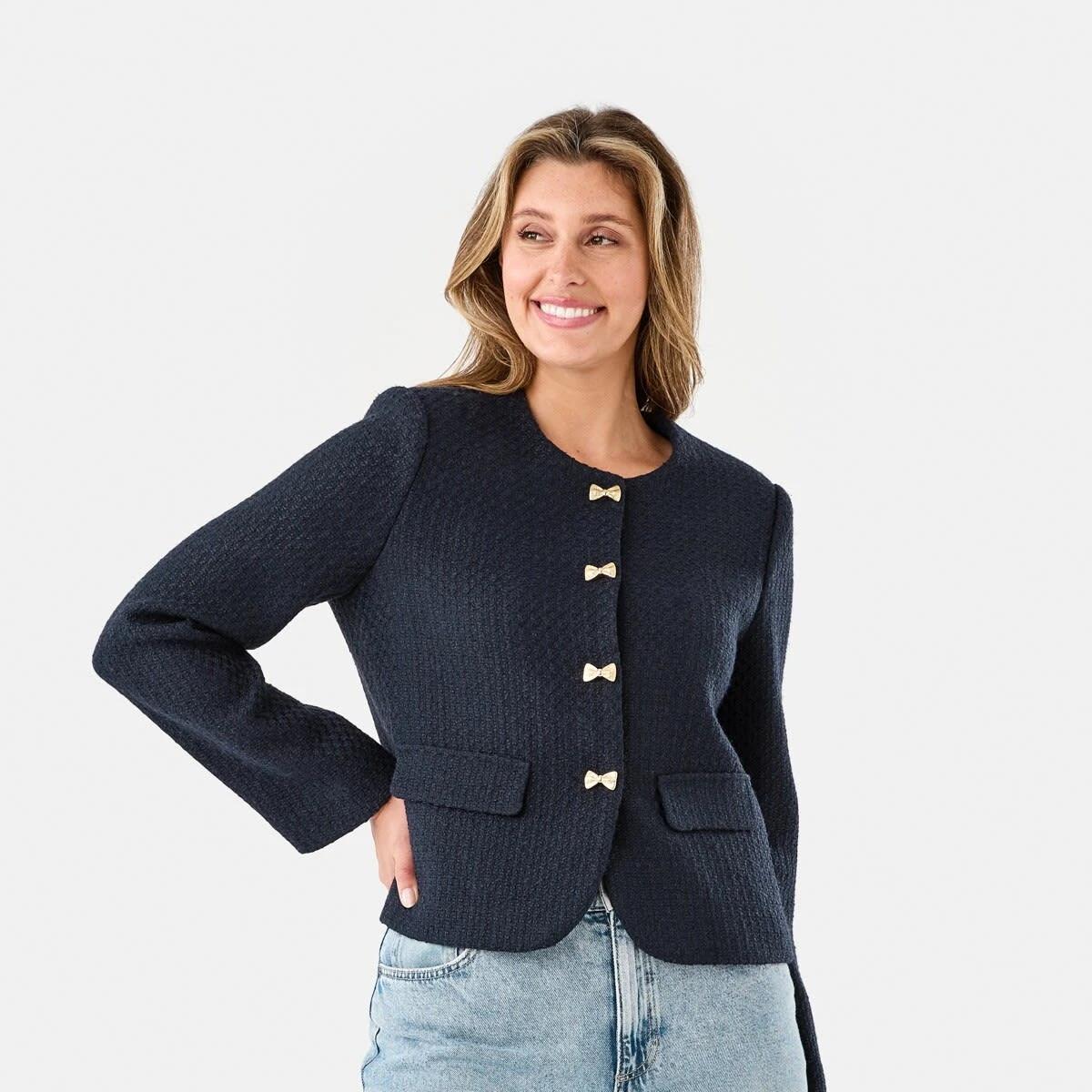 2 Boucle Jacket Navy Blaze, 2 of 7