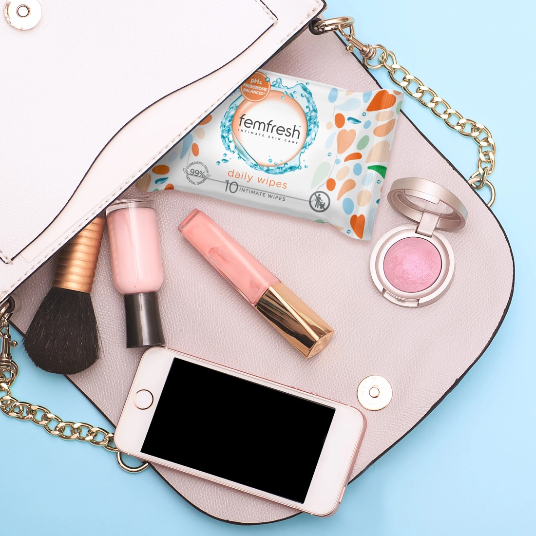 7 10 Pack Femfresh Intimate Skincare Daily Wipes - Aloe Vera and Calendula Extracts, 7 of 9