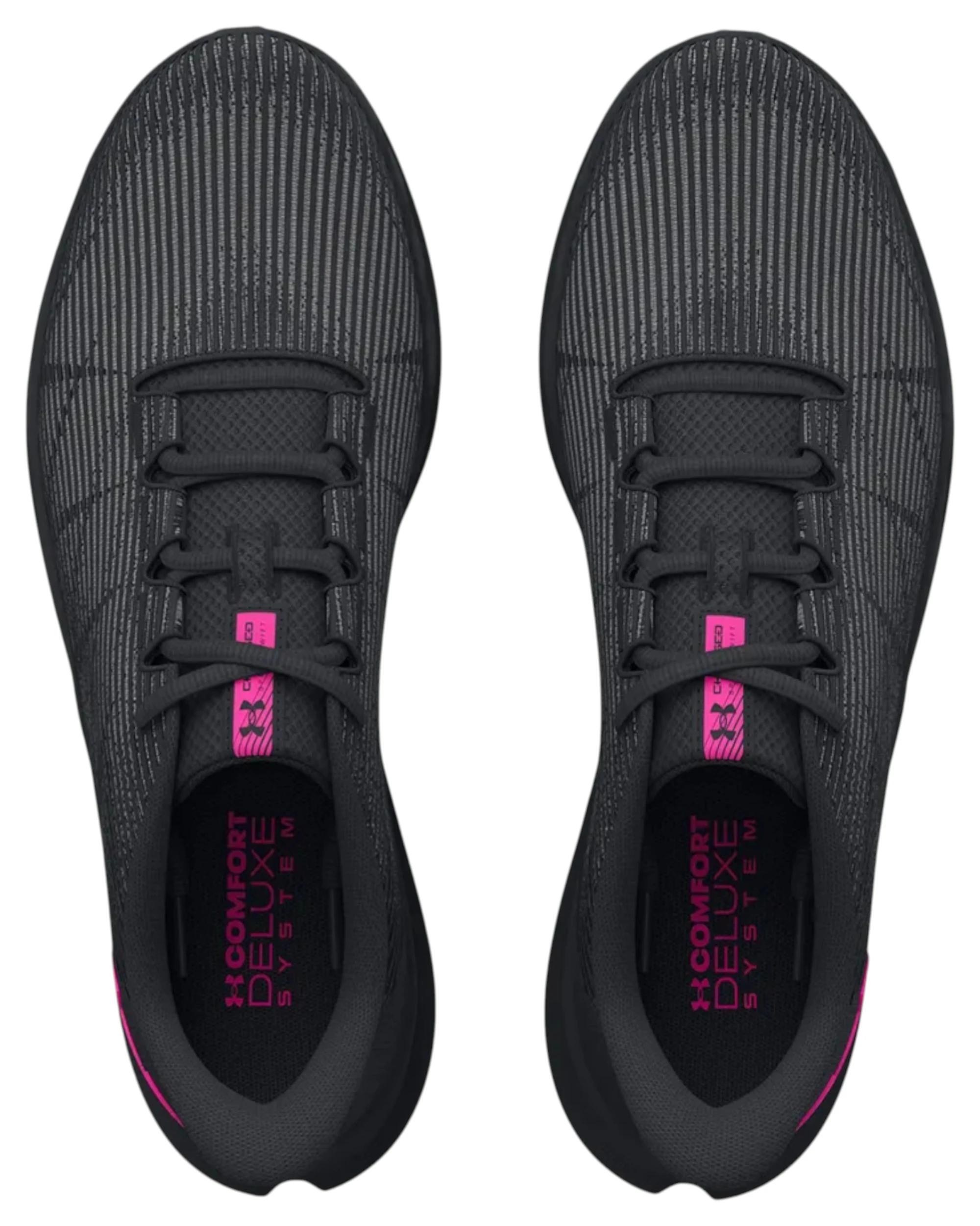 3 Under Armour Womens Charged Speed Swift Black/Pink Athletic Shoes BLACK/PINK, 3 of 5