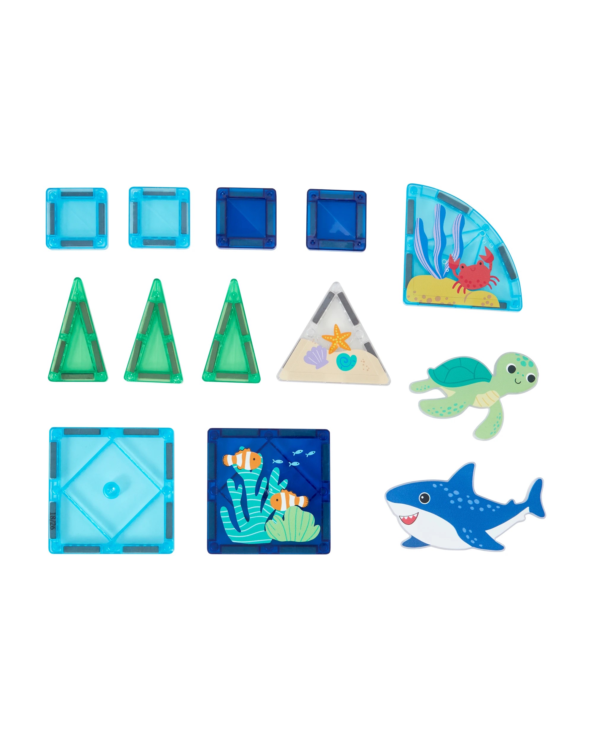 5 13 Piece Ocean Magnetic Tiles, 5 of 7