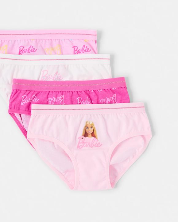 4 Pack Barbie License Briefs