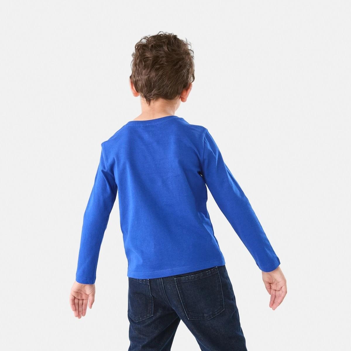 2 Long Sleeve Print T-shirt Blu Hlofun, 2 of 8