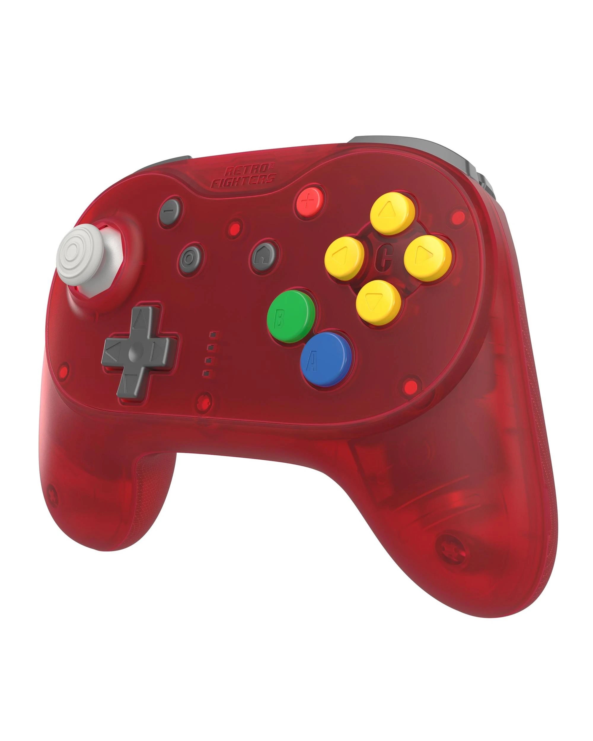 4 Retro Fighters Brawler64 Pro Wireless Controller for N64, Switch, Switch 2 and PC - Watermelon Red, 4 of 10