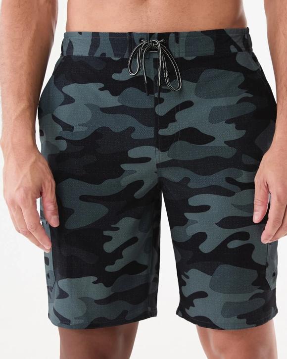 Stretch Cargo Swim Shorts