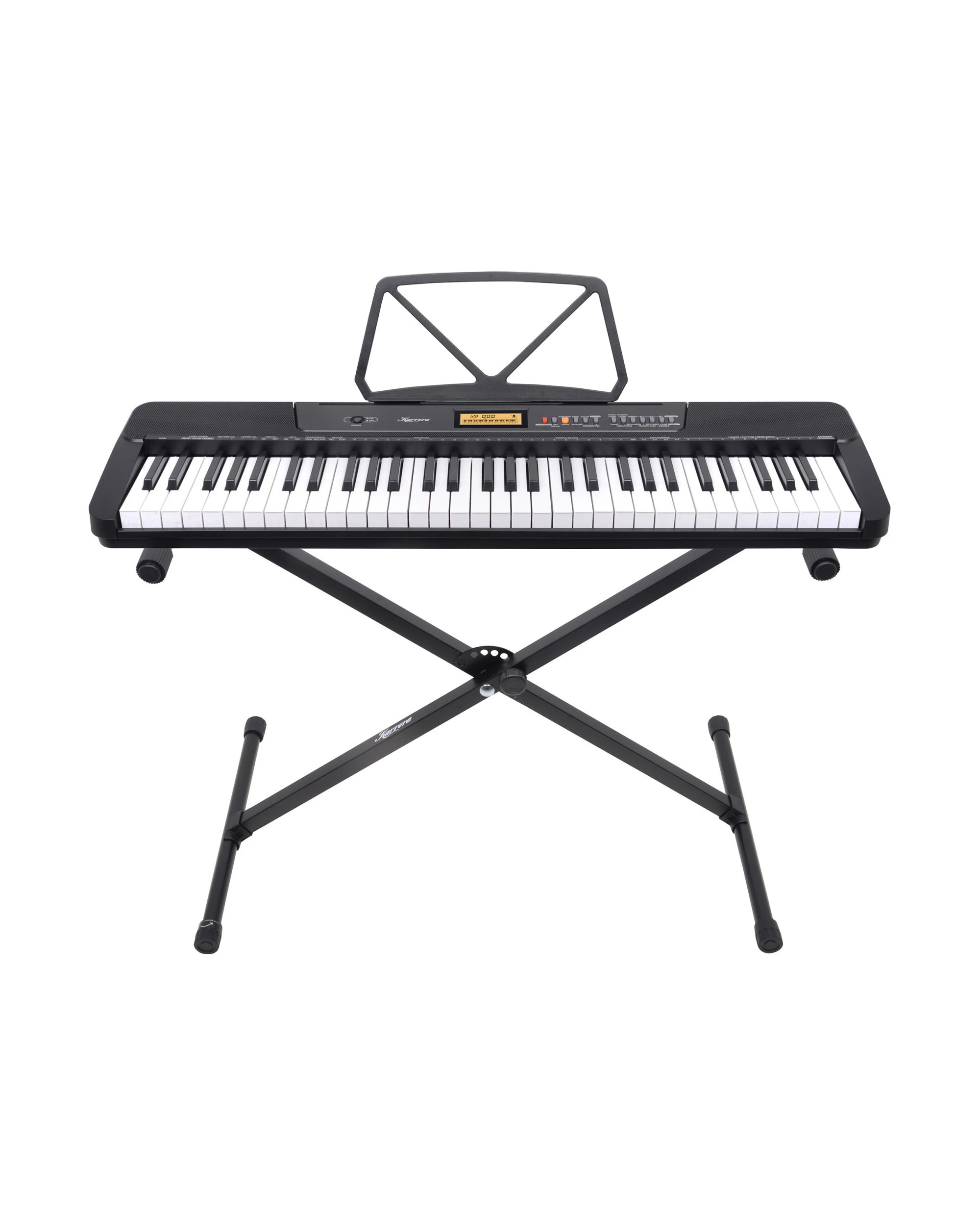 1 Karrera 61-Key Electronic Piano Keyboard with LCD and Touch Response in Black CHJ-291 - Black, 1 of 7