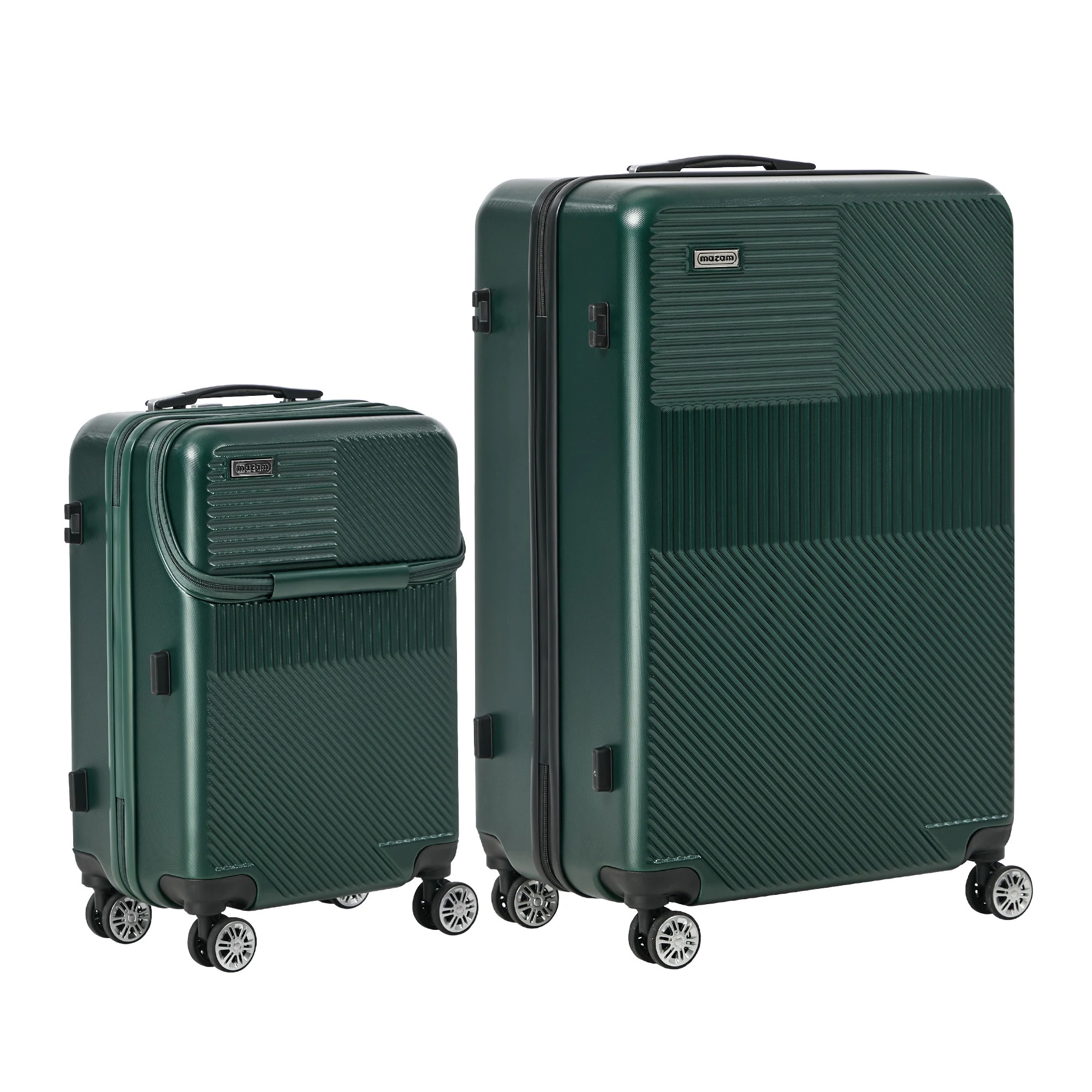 5 Mazam 2PCS Luggage Suitcase Trolley Set TSA Carry On Hard Case - Green, 5 of 8